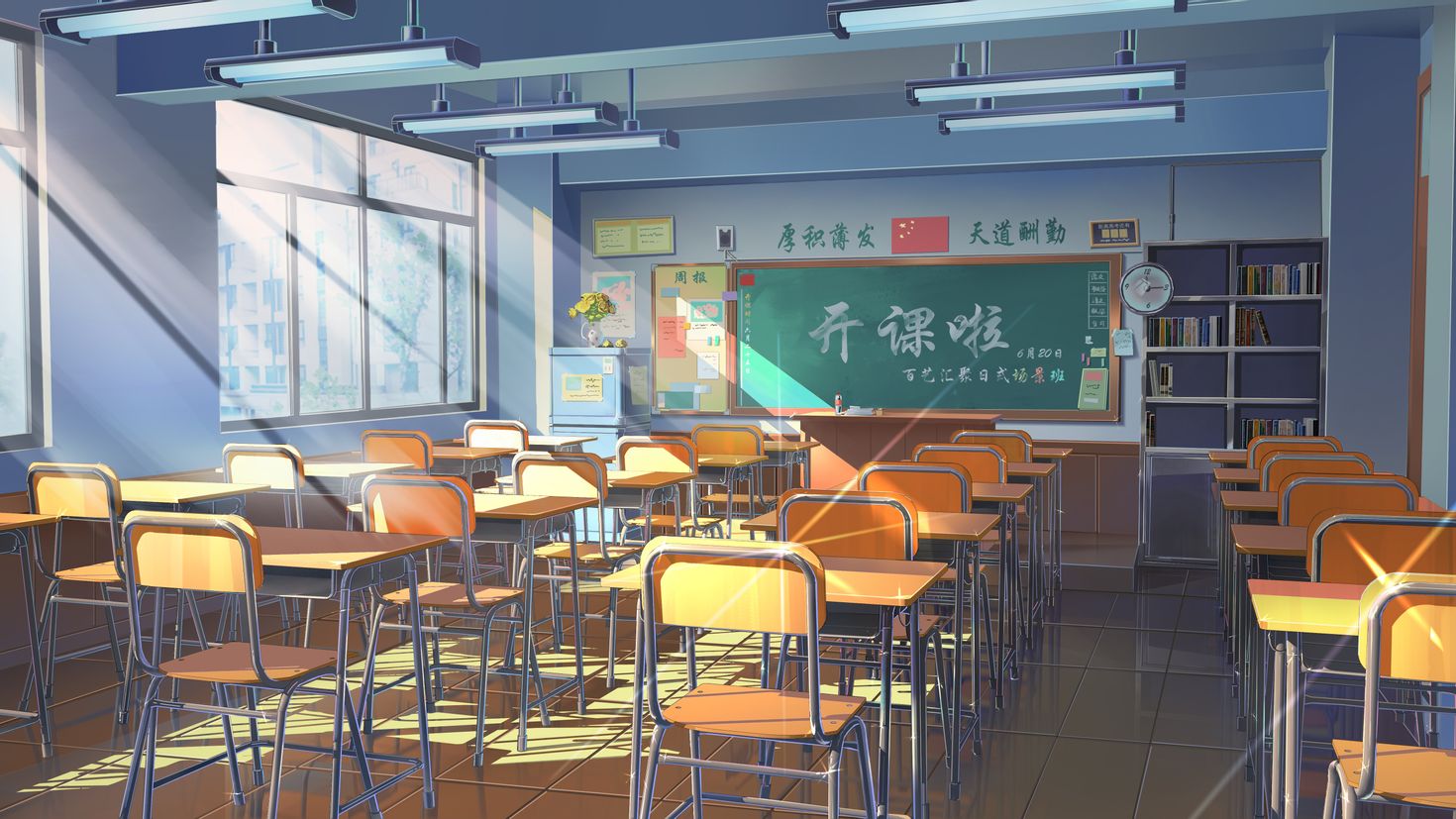 Классы в японской школе. Классная комната в школе. Фон класса в школе.