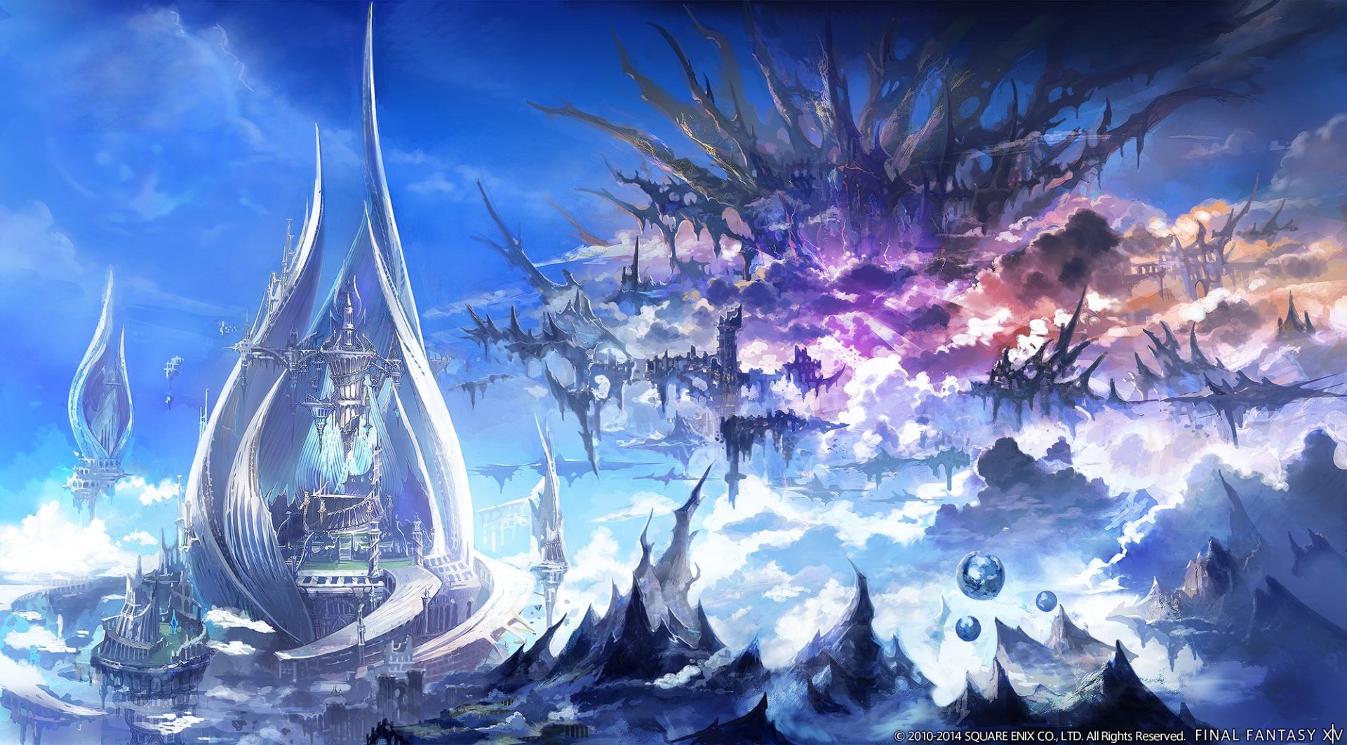 Final Fantasy XIV Europe город арт