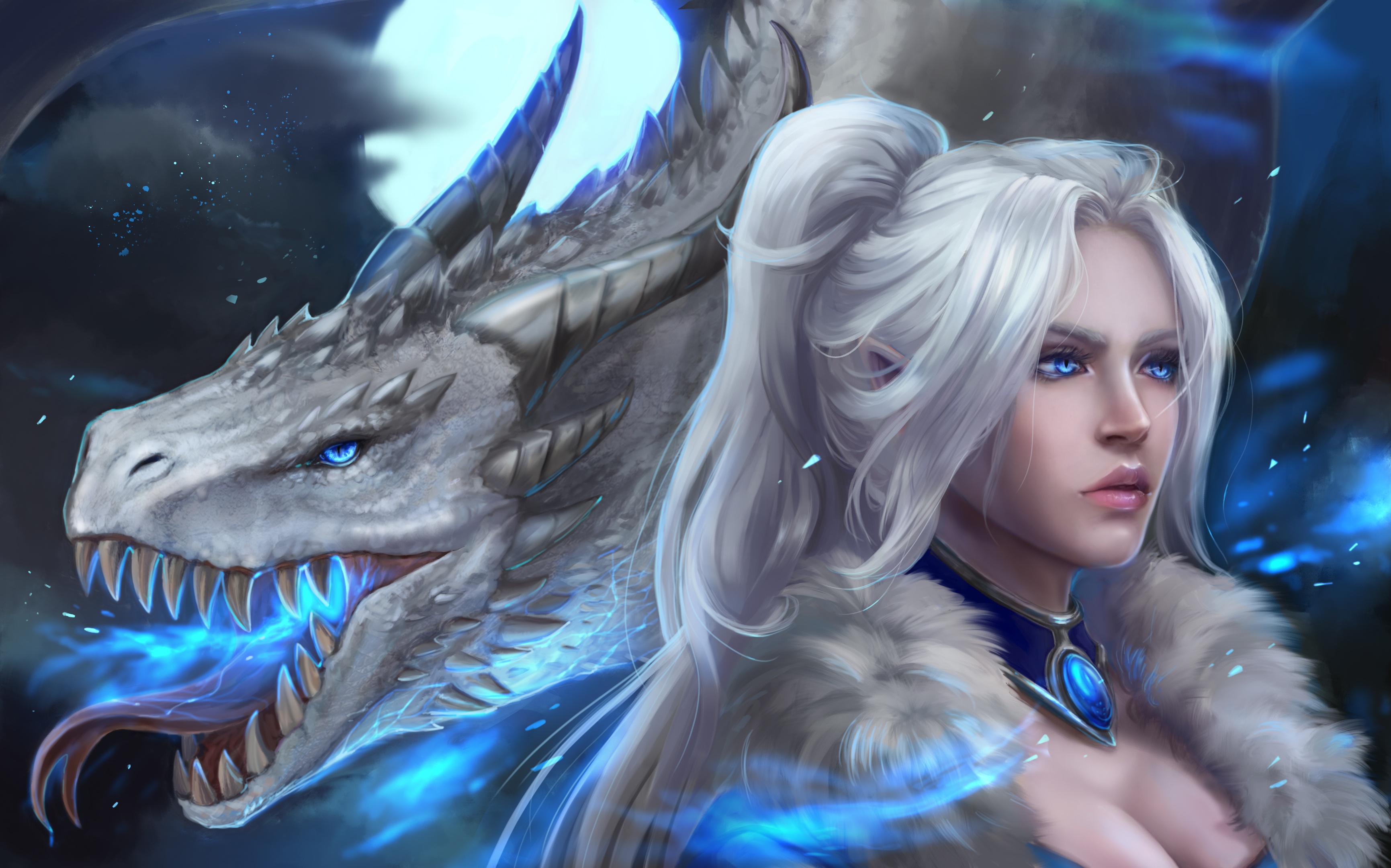 Эльфийка и дракон
