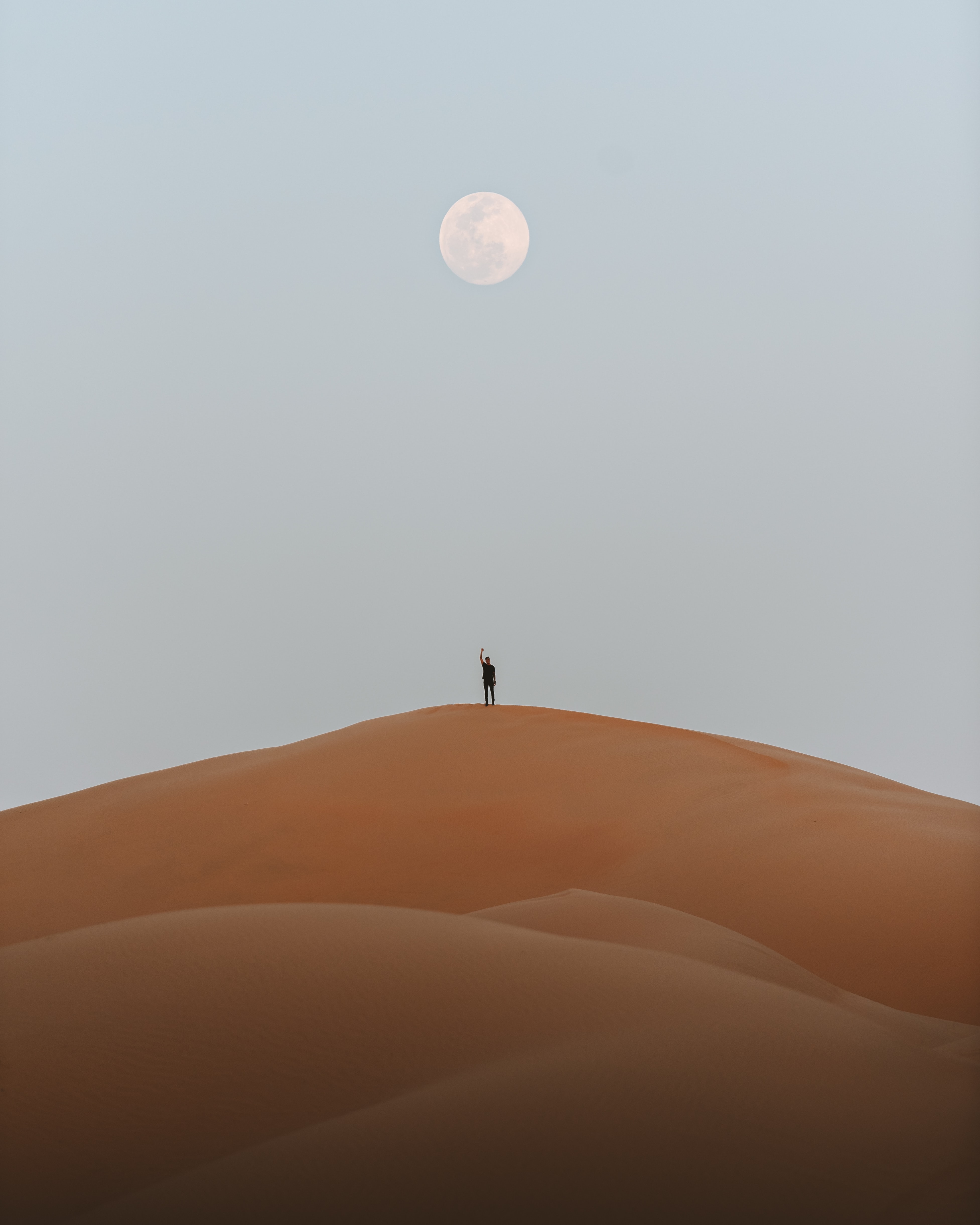 Free download wallpaper Nature, Desert, Silhouette, Sand, Moon on your PC desktop