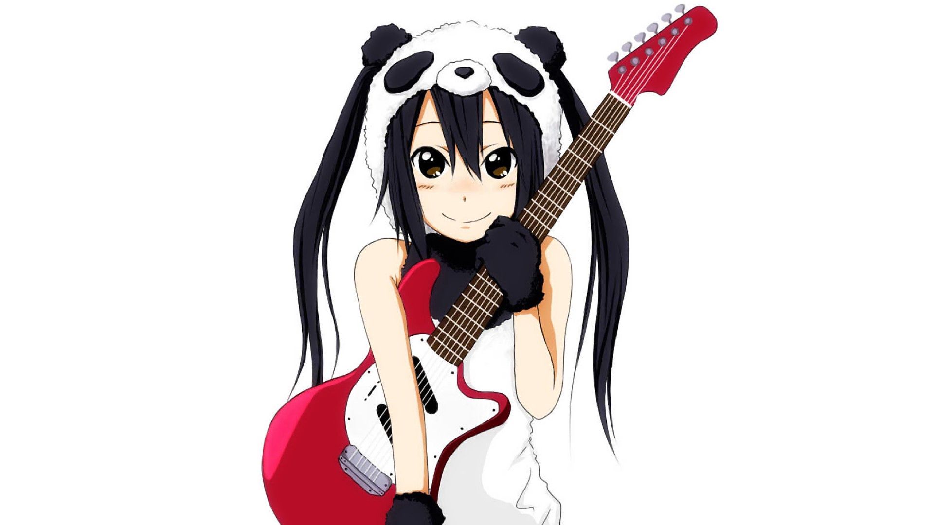 76763 Bild herunterladen gitarre, anime, mädchen, lächeln, das mädchen, ziemlich - Hintergrundbilder und Bildschirmschoner kostenlos