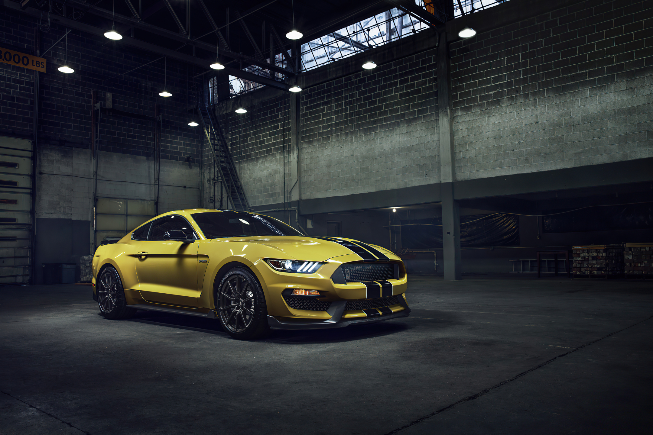 ford mustang, vehicles, ford mustang gt350, fford mustang gt350, yellow car, ford, muscle car, car