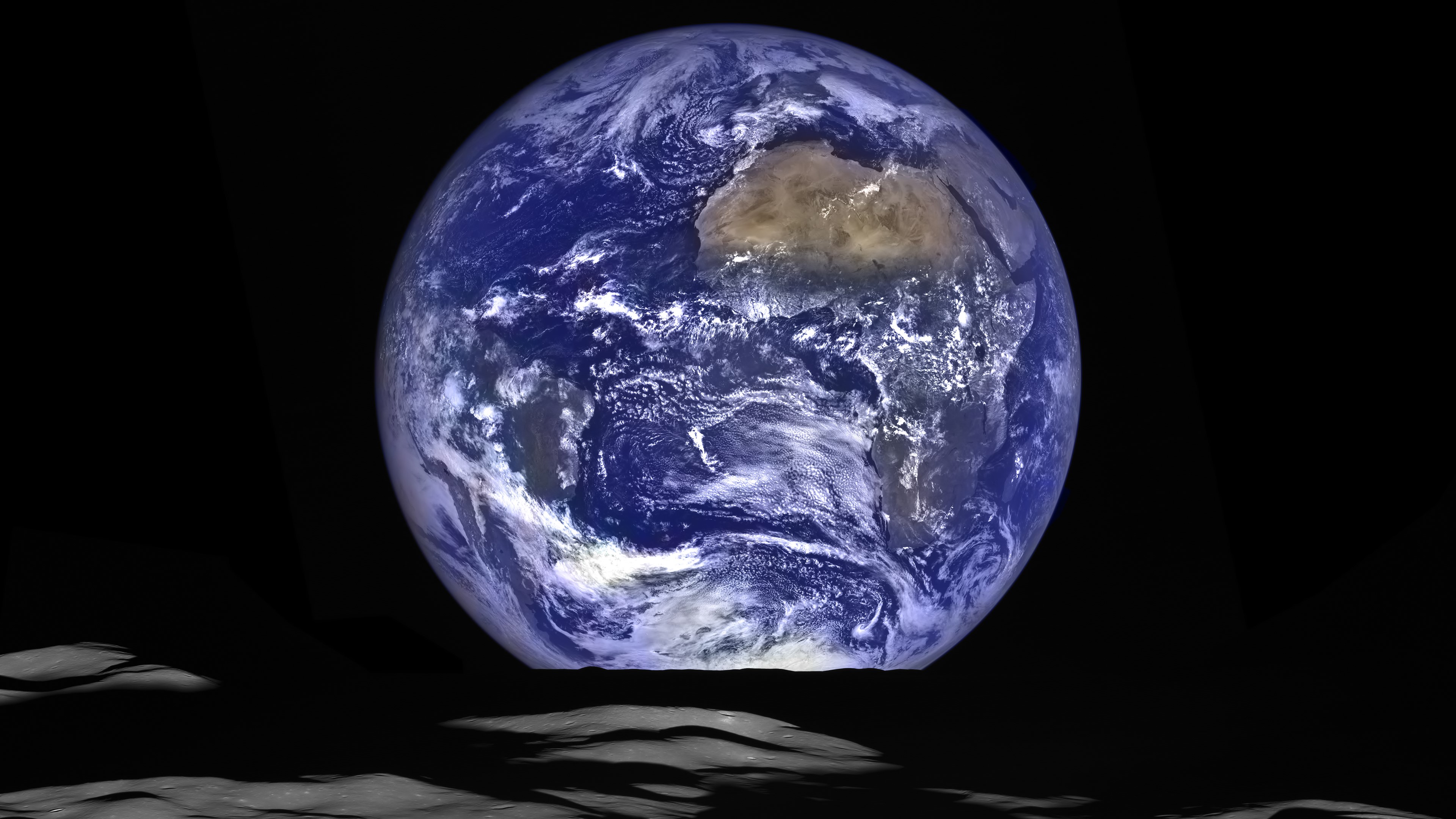 Download mobile wallpaper Earth, Planet, Africa, From Space for free.