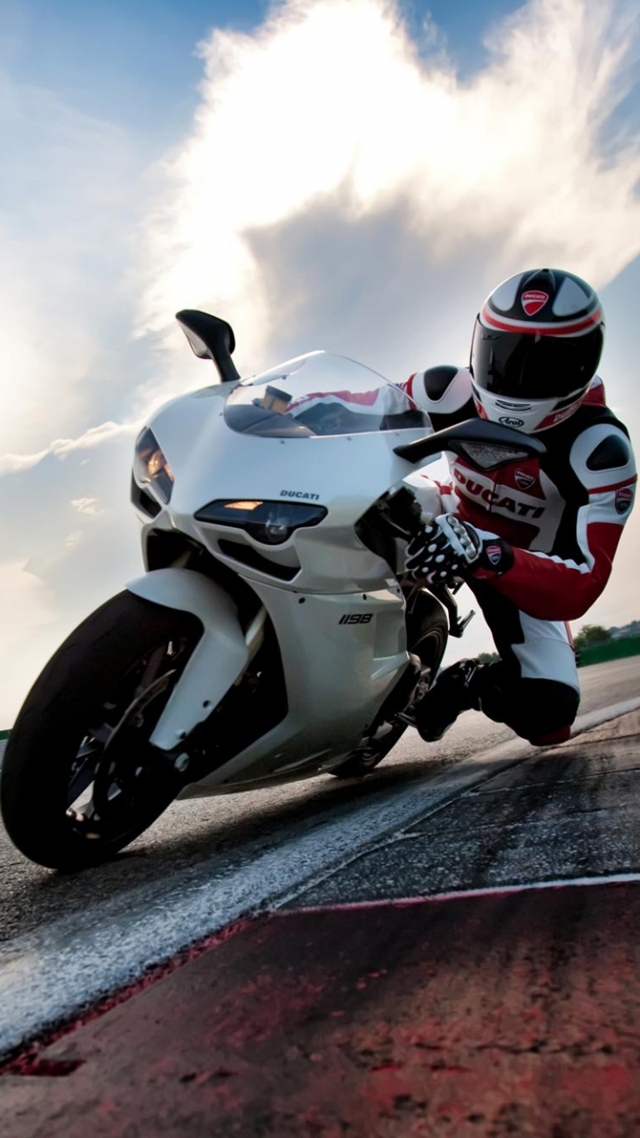 Download Ride Away On Your Red and Green Ducati 1299 Panigale Wallpaper |  Wallpapers.com