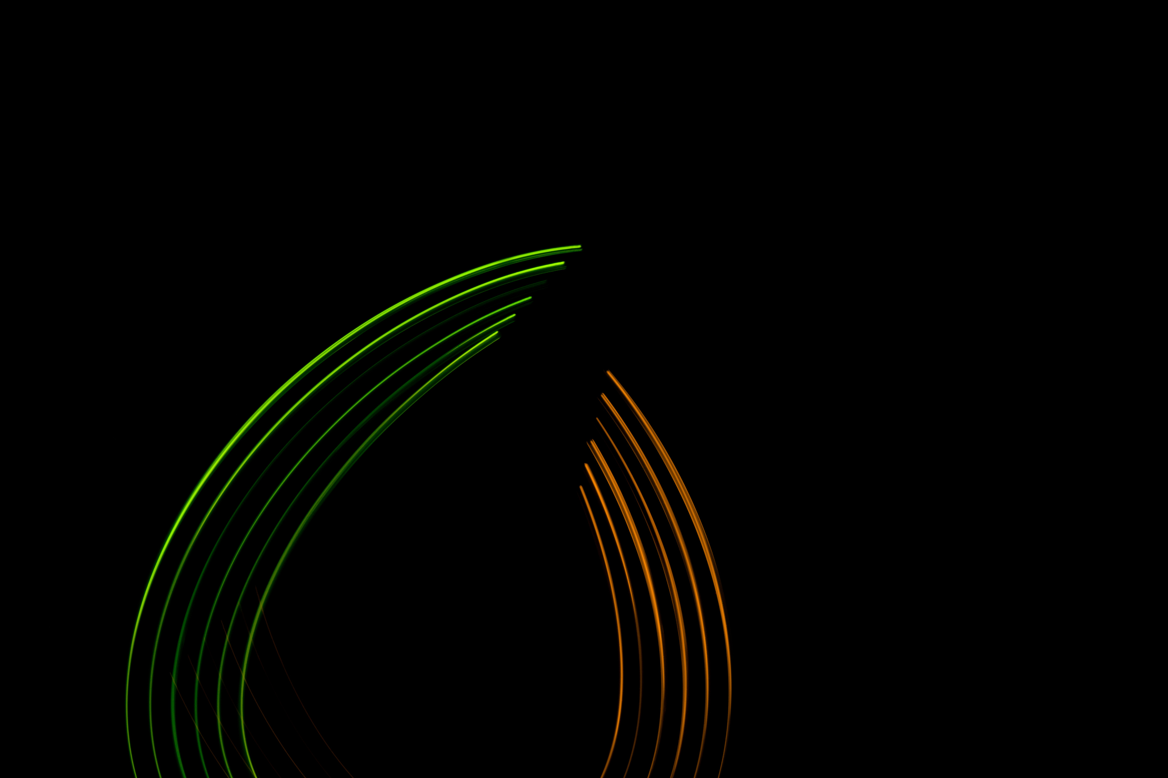 streaks, black, abstract, lines, neon, stripes wallpapers for tablet