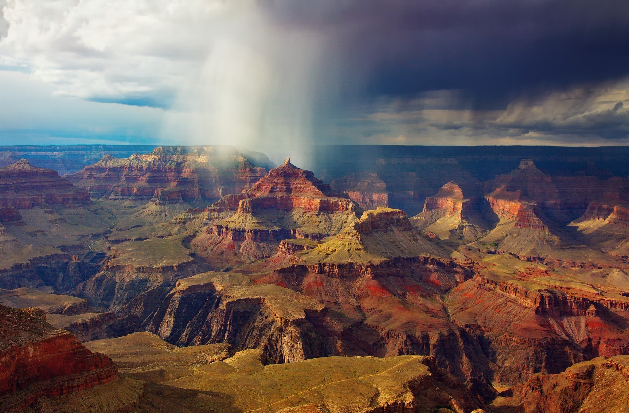 earth, grand canyon, arizona, canyon, cloud, landscape, canyons 4K
