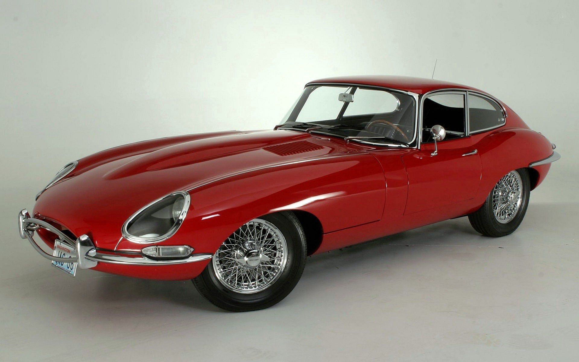 126668 скачать картинку вид сбоку, автомобиль, тачки (cars), красный, 1961, e, type jaguar - обои и заставки бесплатно