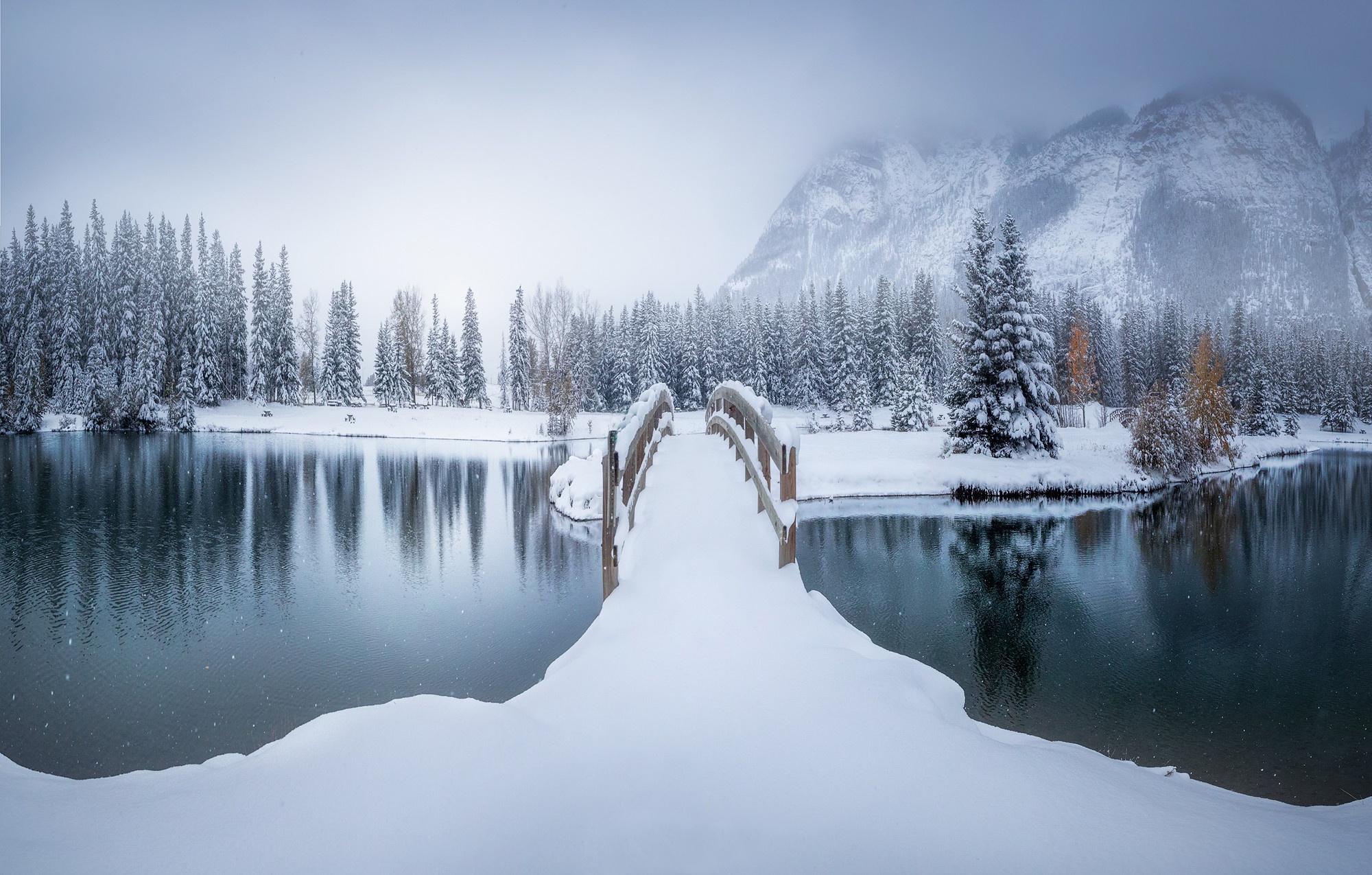 Зима мост
