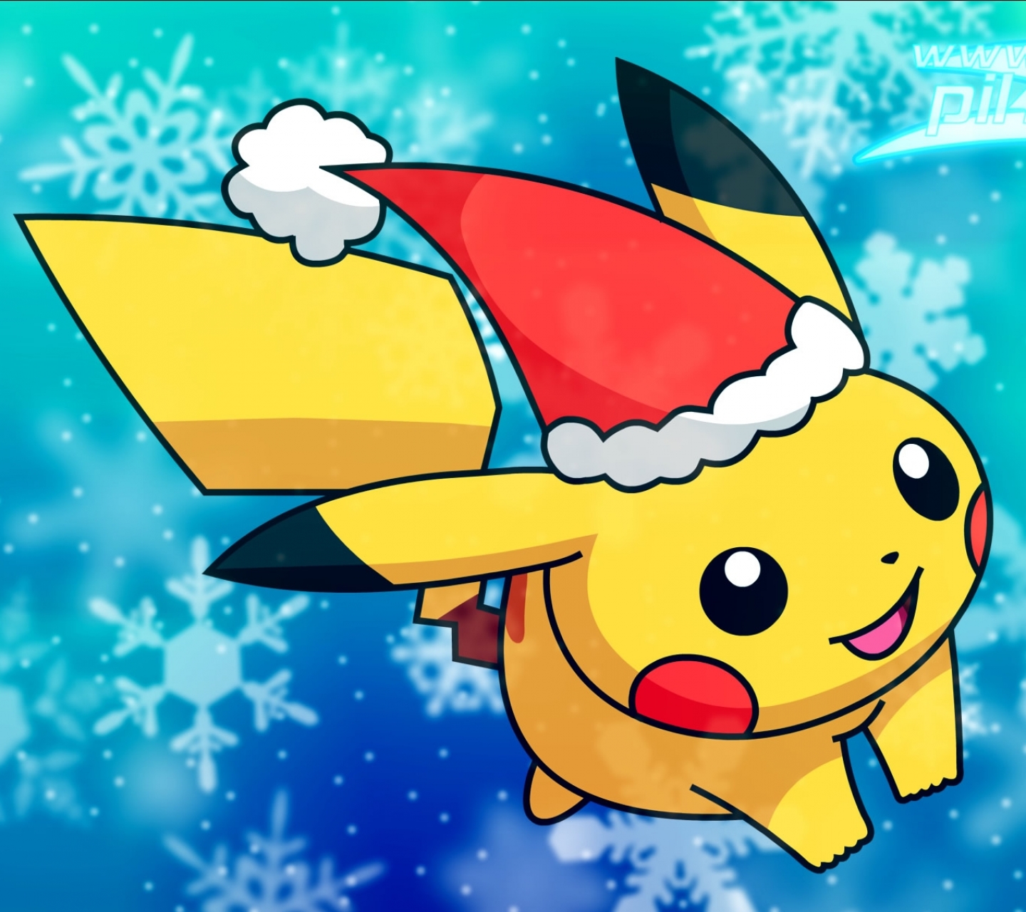 Baixar papel de parede para celular de Inverno, Natal, Pokémon, Pikachu, Videogame gratuito.