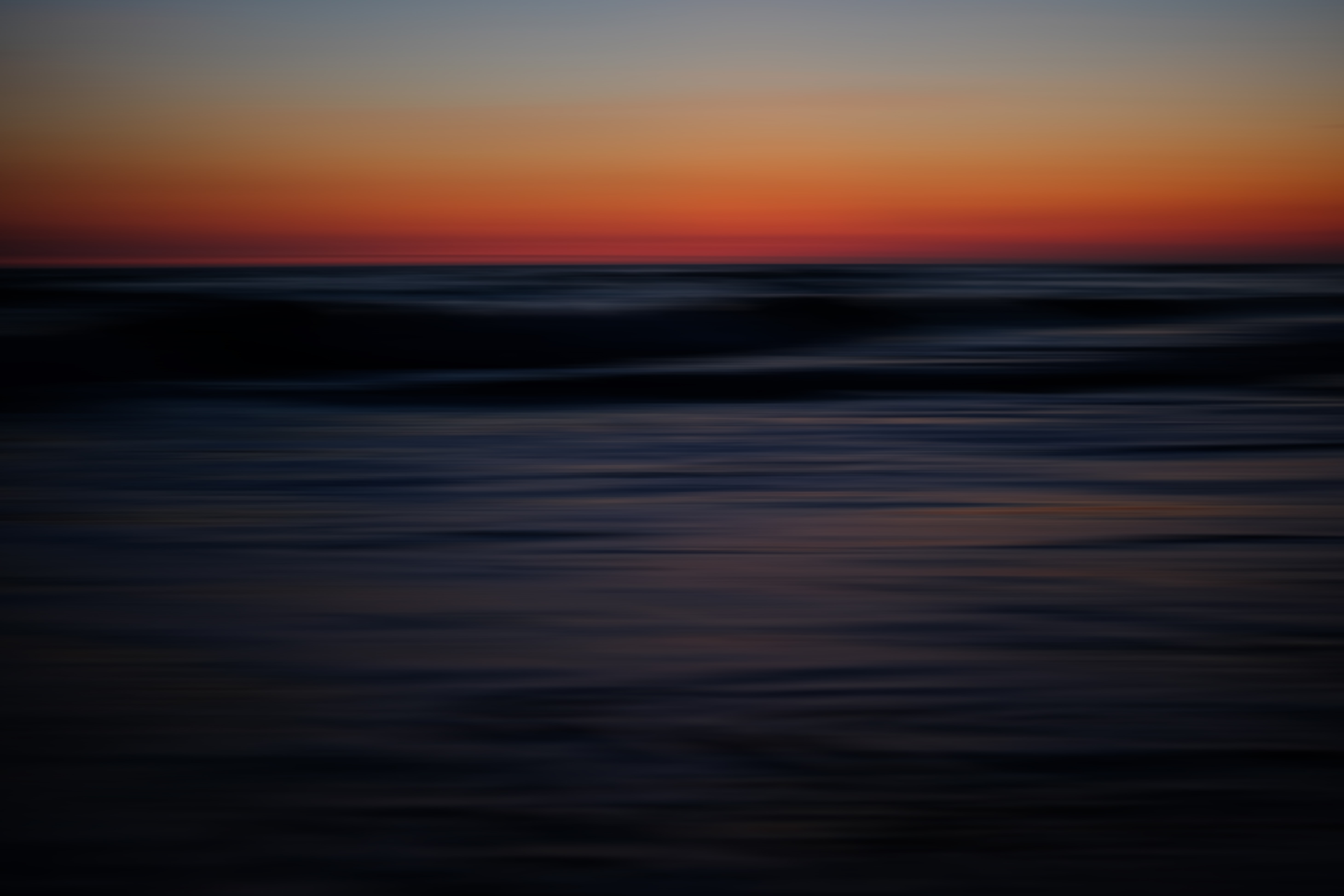 Handy-Wallpaper Natur, Horizont, Sunset, Sky, Sea, Waves kostenlos herunterladen.