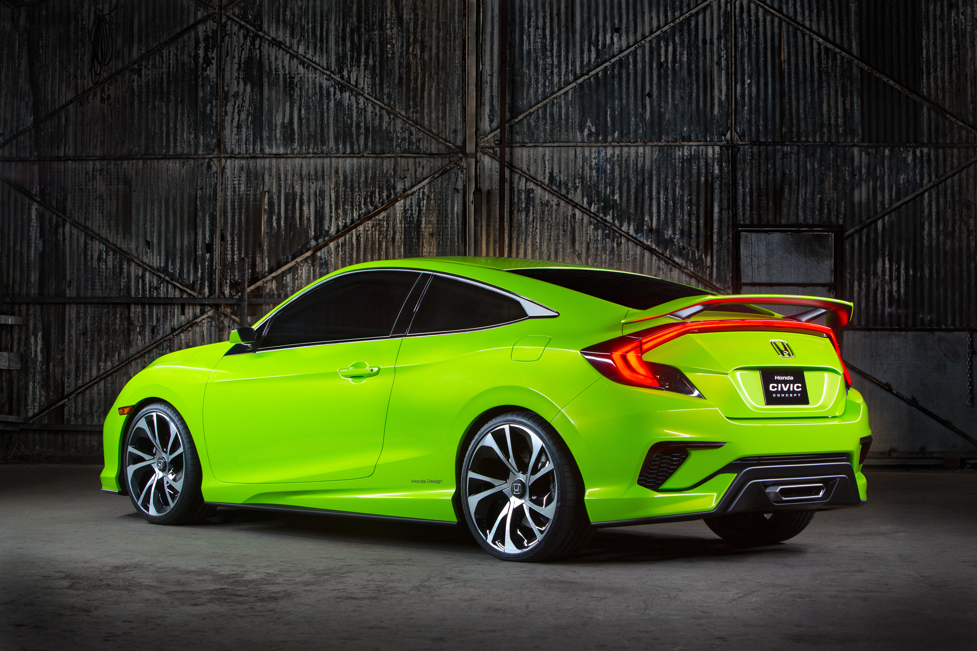 cars, green, concept, honda, civic, 2015 wallpapers for tablet