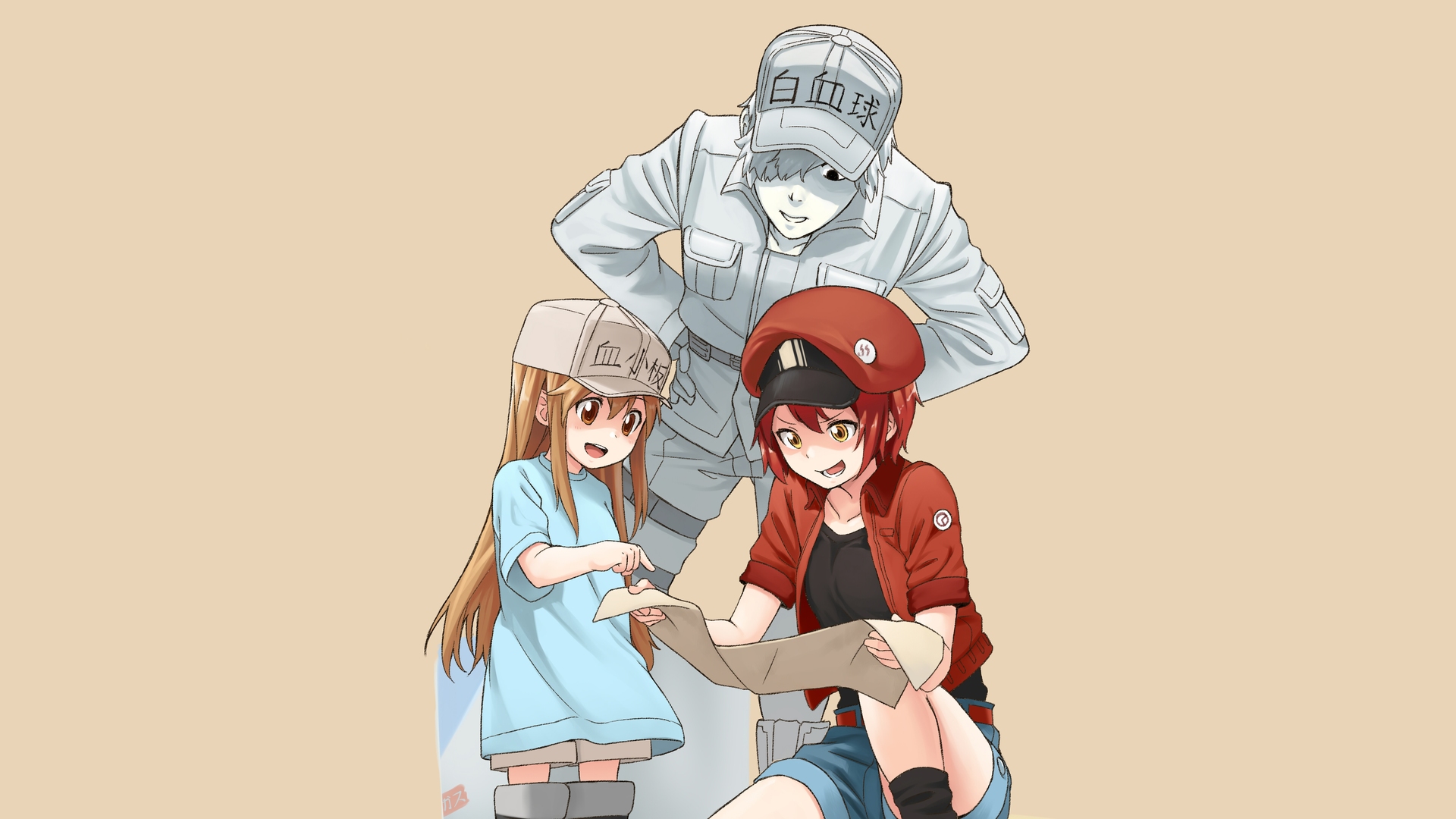 AE3803 from Cells At Work : Hataraku Saibou Wallpaper for Dekstop