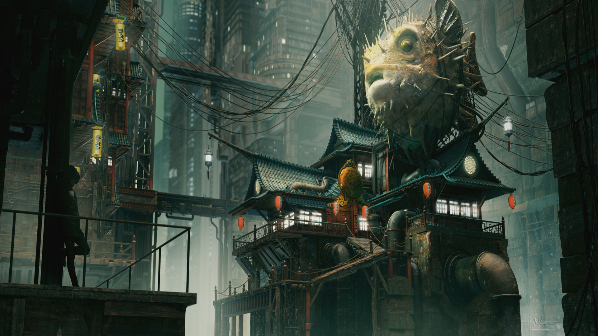 Cyberpunk храм