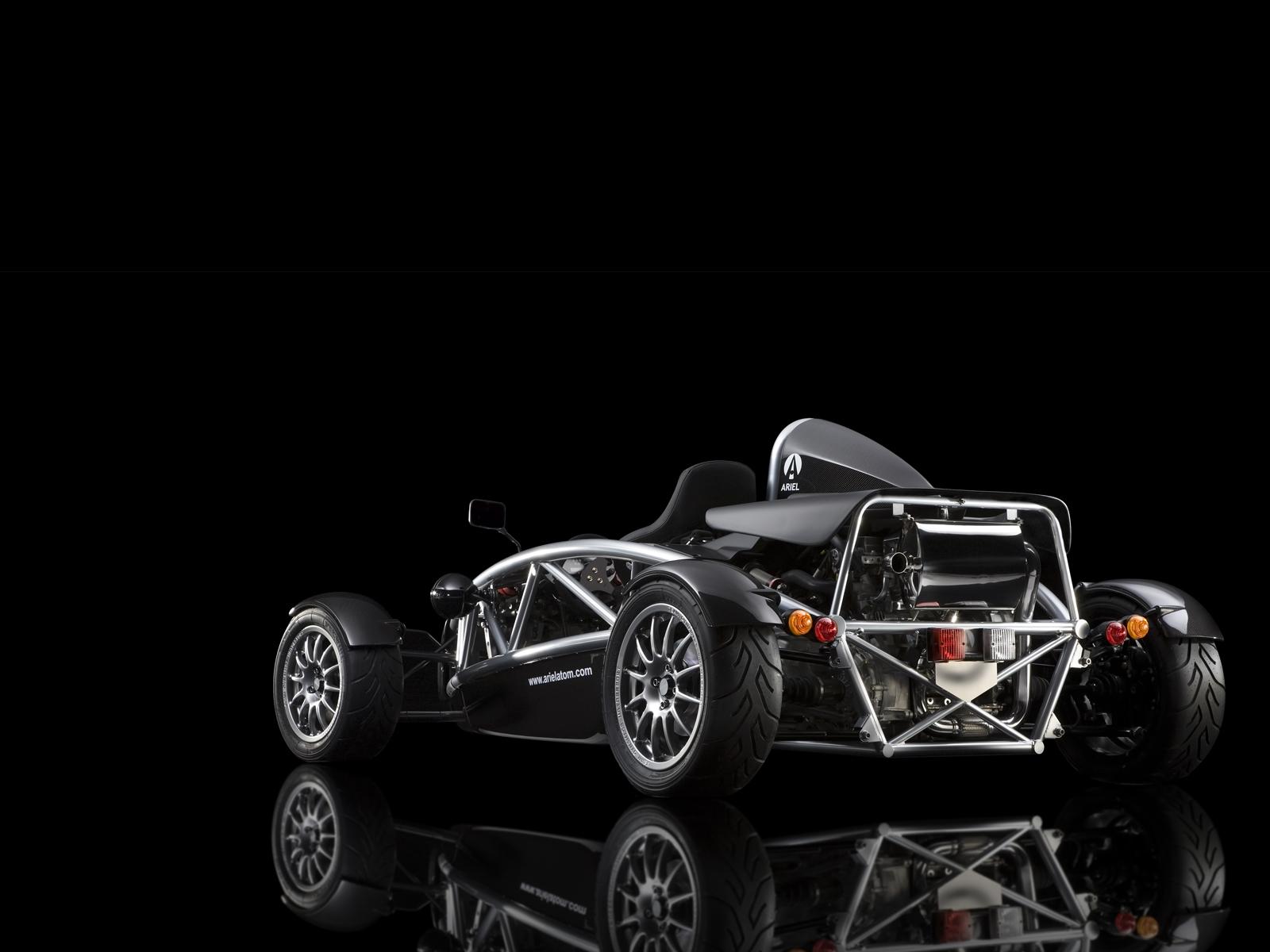 vehicles, ariel atom, black car, race car, reflection cell phone wallpapers