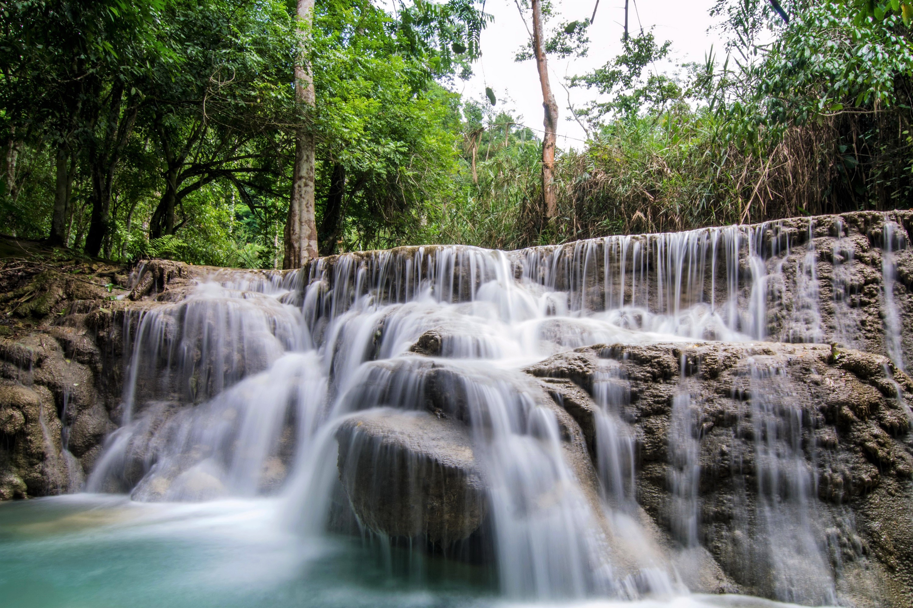 Водопад Лаос высокое разрешение