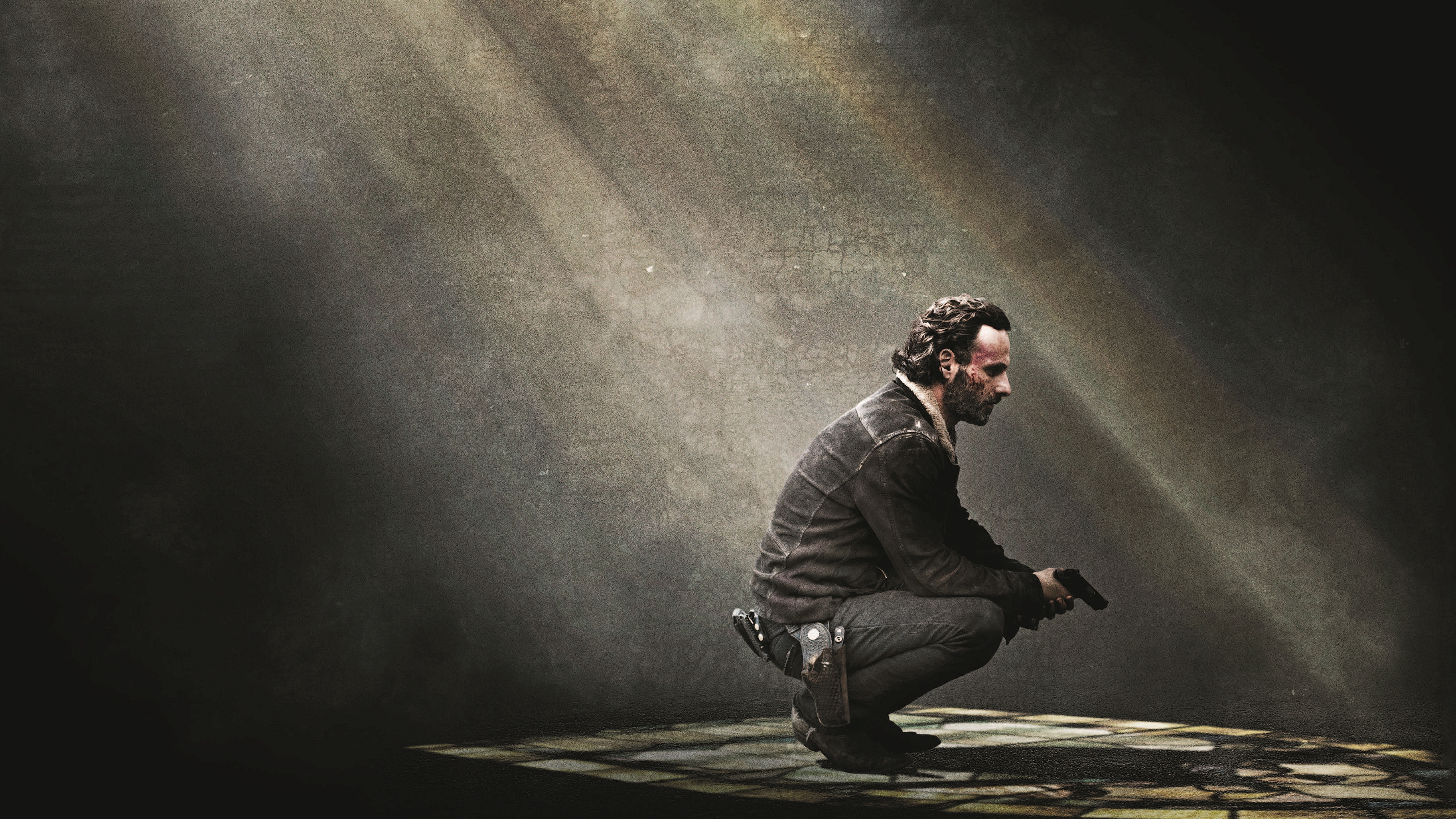 tv show, the walking dead, andrew lincoln, rick grimes Phone Background