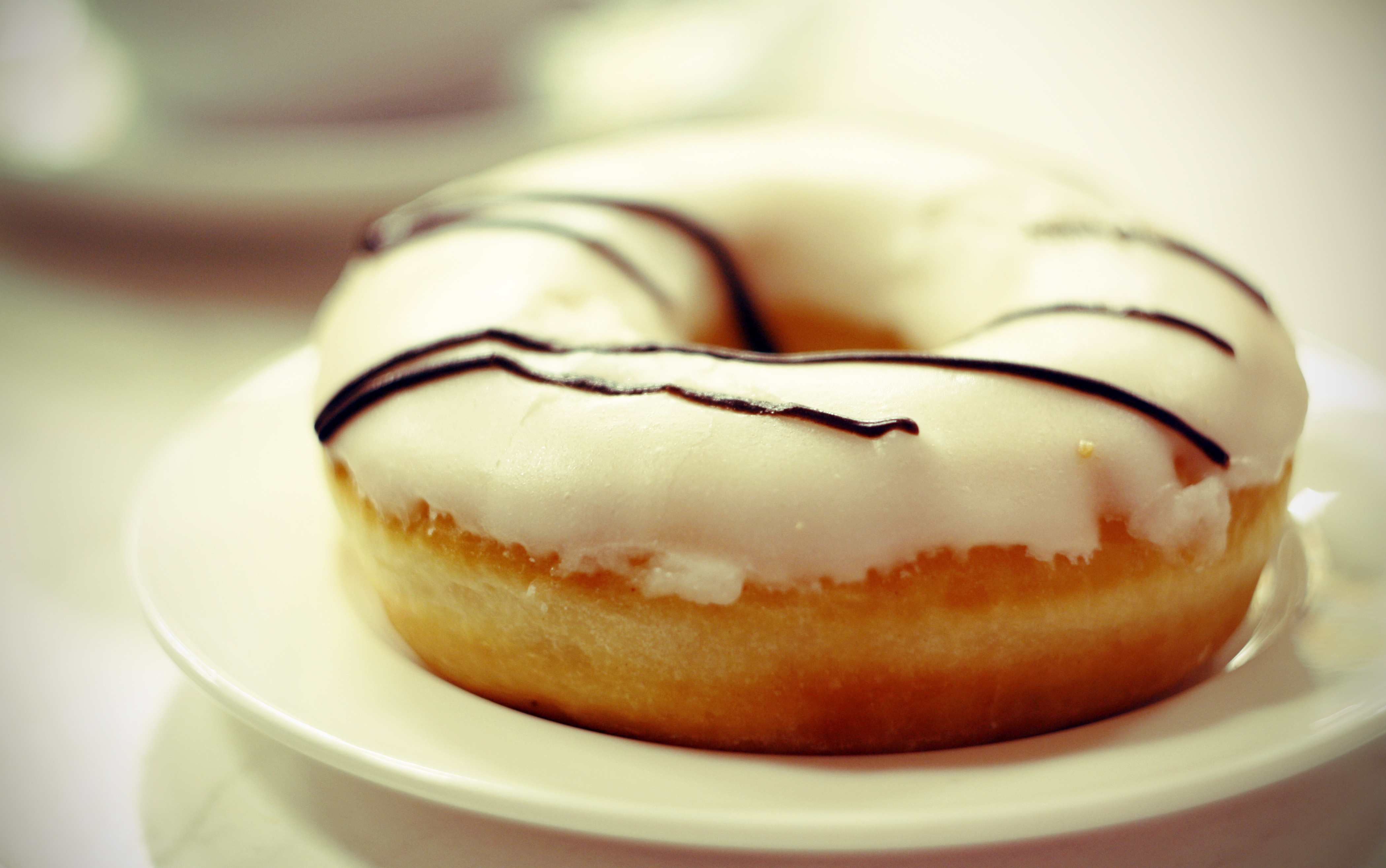 food, chocolate, sweet, plate, glaze, donut, doughnut wallpapers for tablet