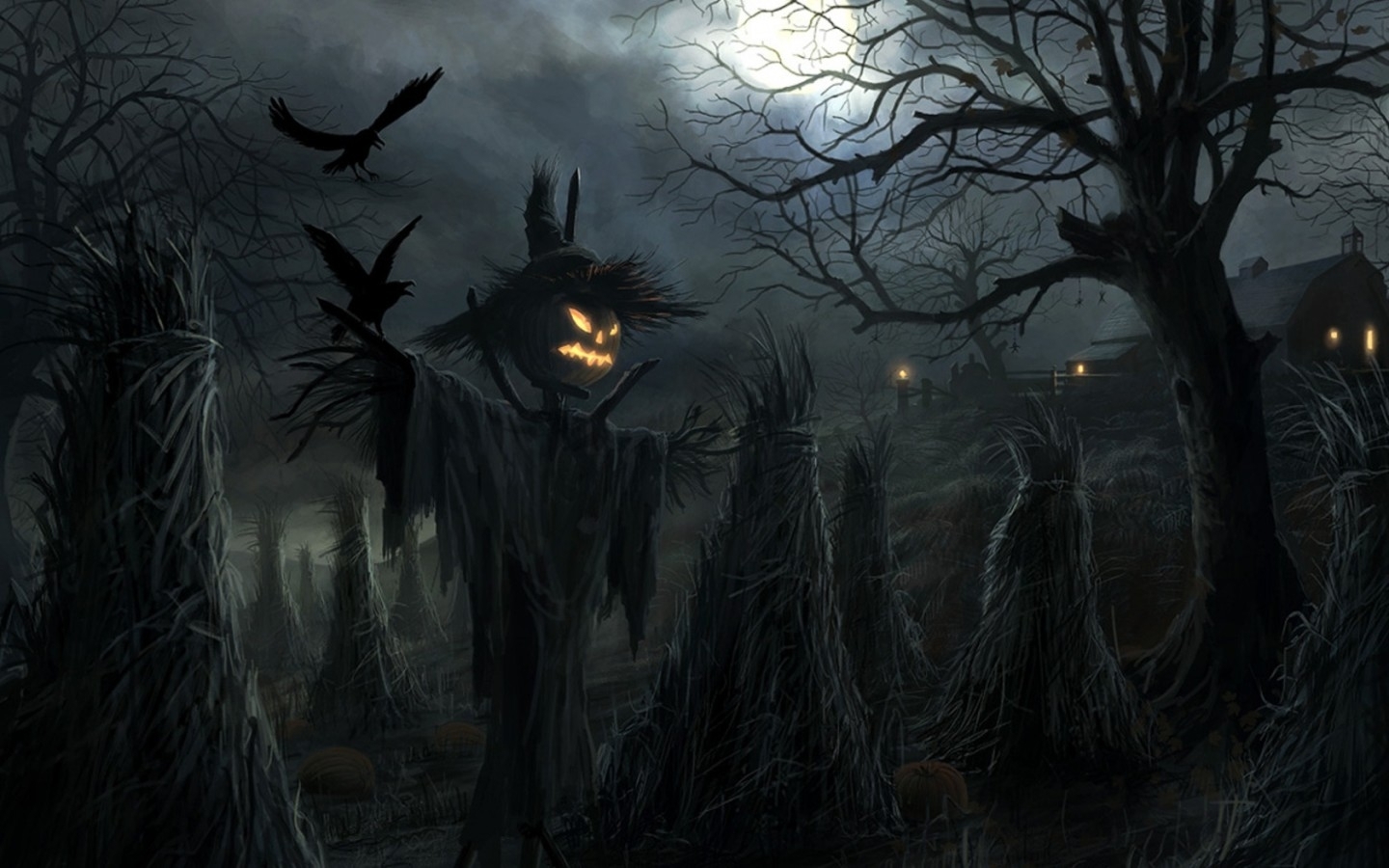 Популярные заставки и фоны Хэллоуин (Halloween) на компьютер