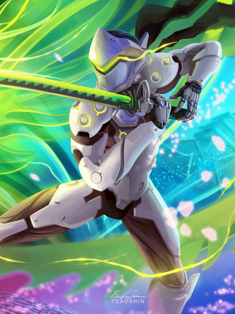 Genji, overwatch, HD phone wallpaper | Peakpx