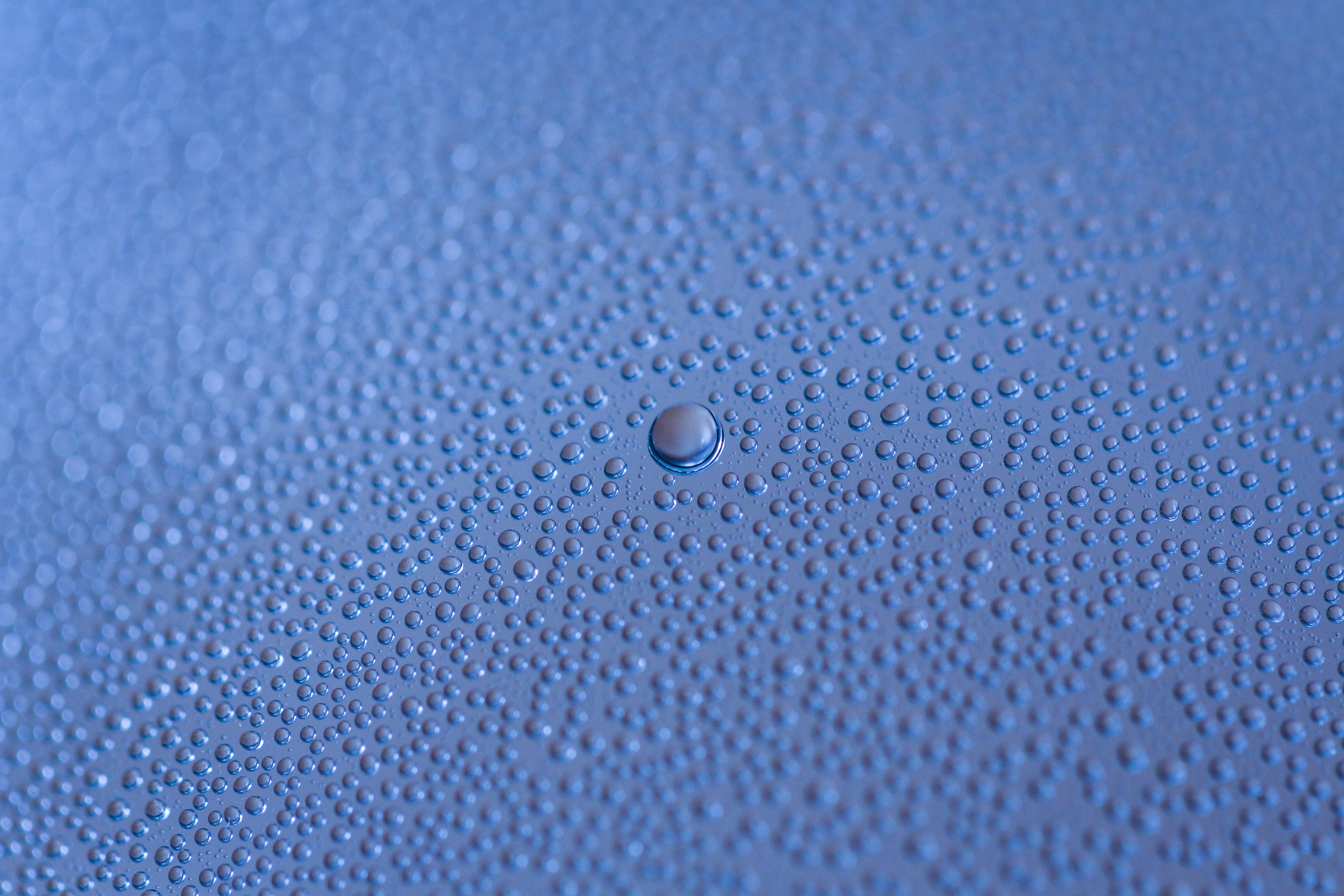 Download mobile wallpaper Macro, Smooth, Moisture, Drops, Surface, Bubbles, Blur for free.