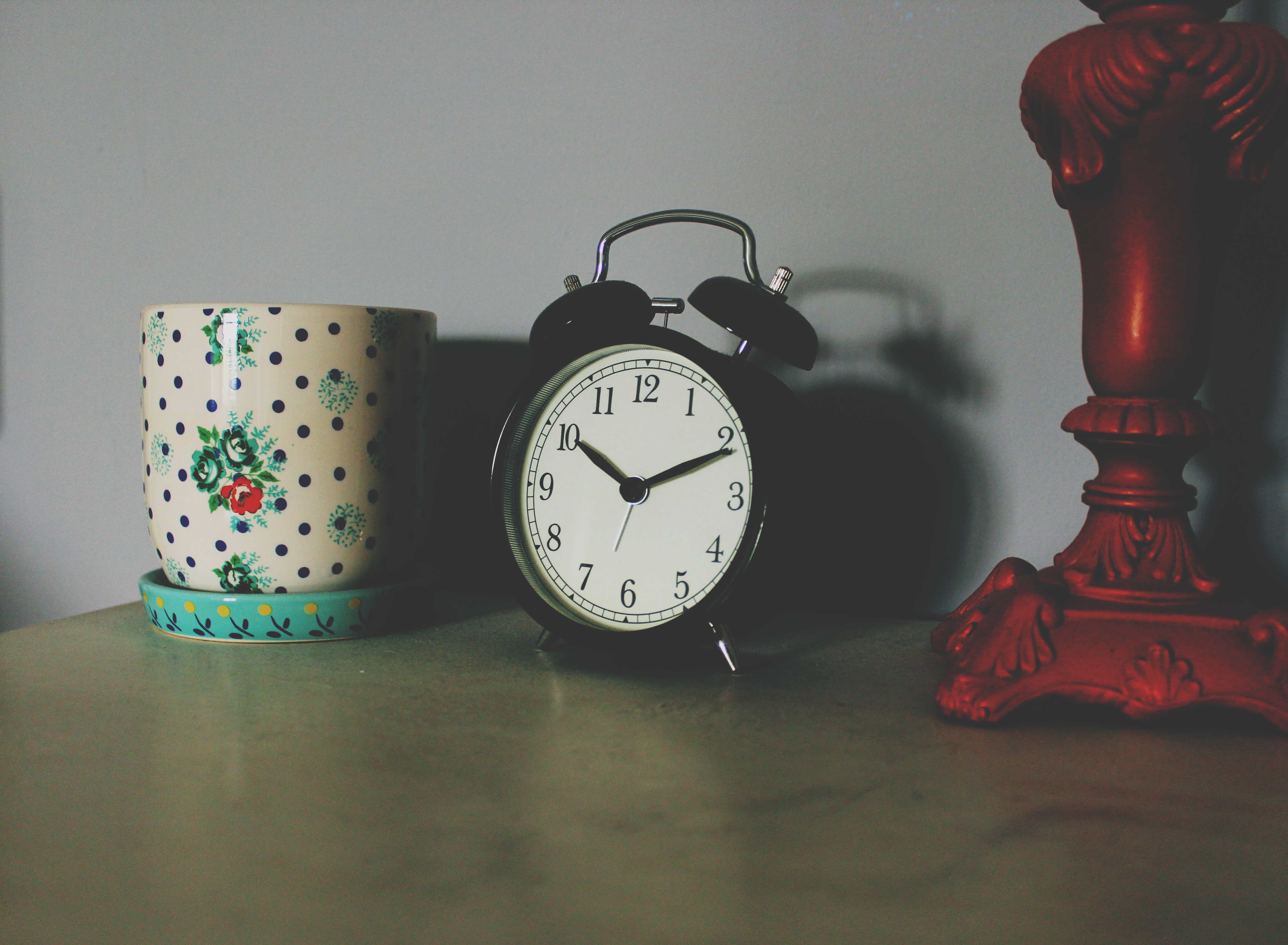 clock, miscellanea, miscellaneous, table, alarm clock