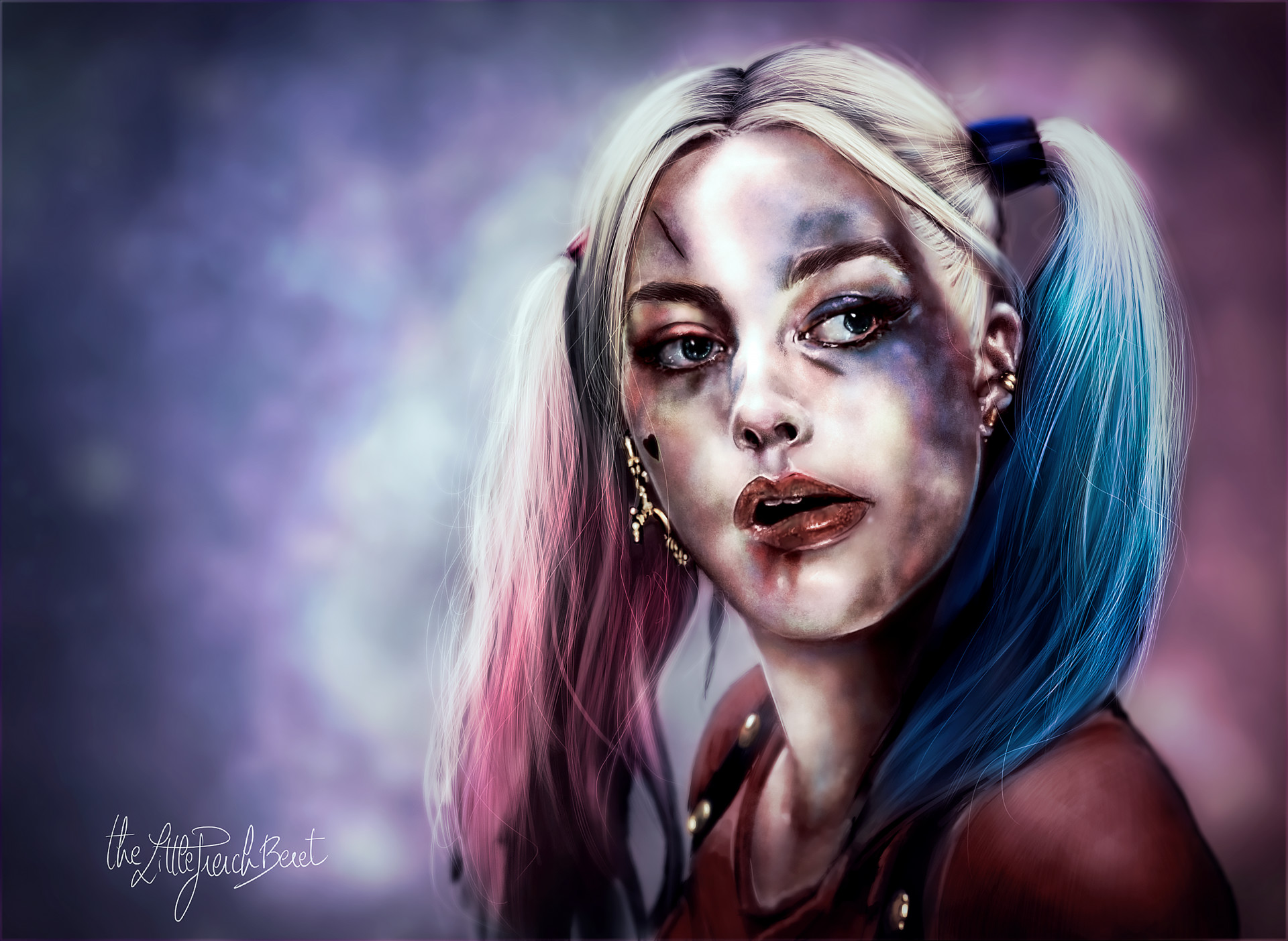 harley quinn, movie, suicide squad, two toned hair