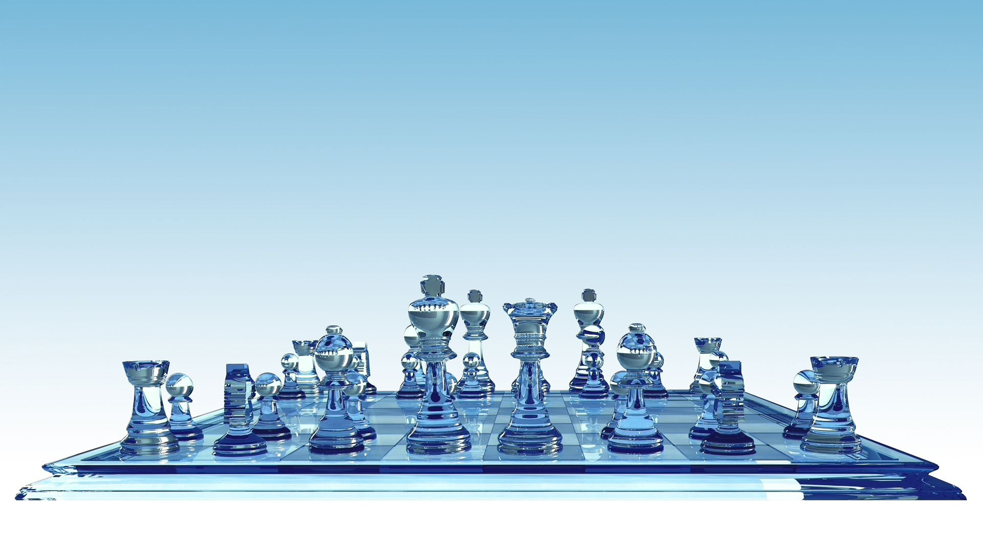 Download wallpapers 3d chess, neon light, 3d chessboard, blue