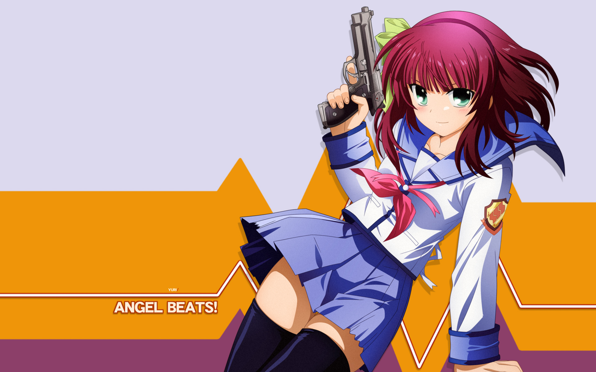 anime, angel beats!, yuri nakamura 4K
