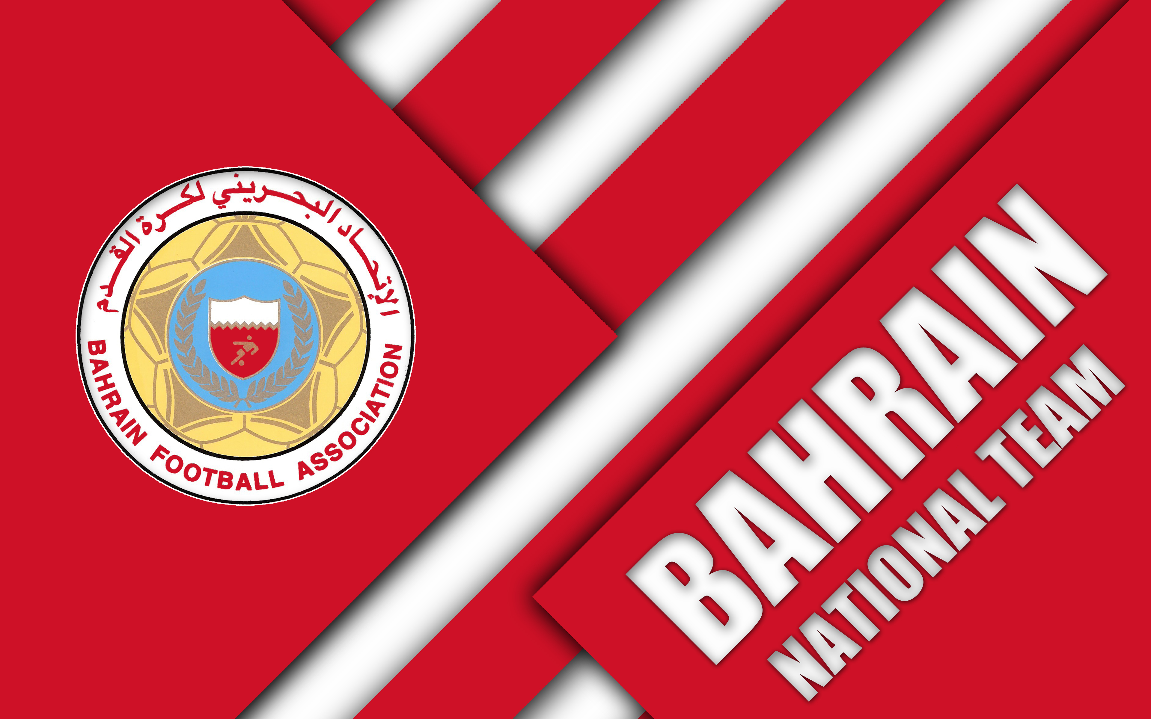 451808 скачать обои виды спорта, сборная бахрейна по футболу, бахрейн, эмблема, лого, футбол, футбольный - заставки и картинки бесплатно