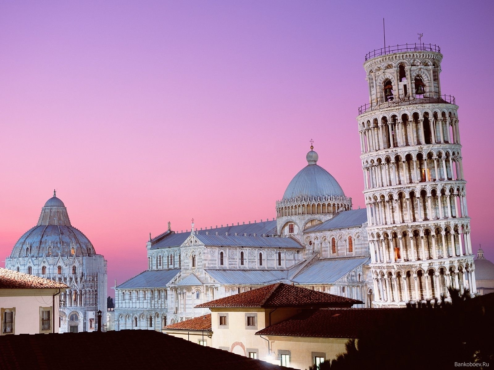 cities, architecture, tower of pisa Full HD