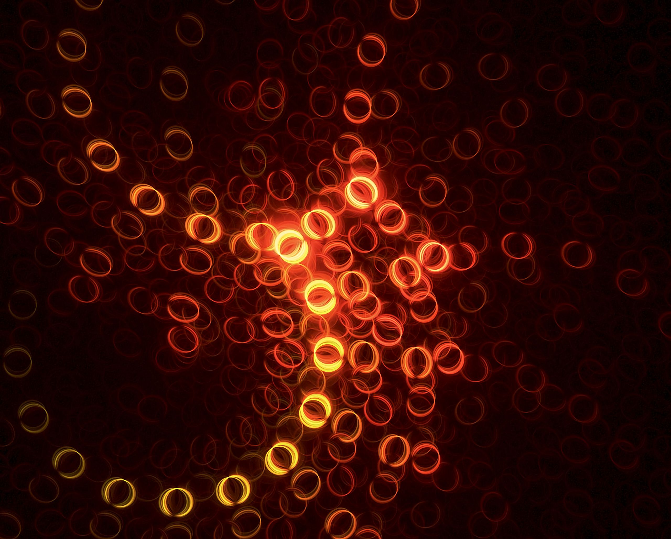 Download mobile wallpaper Circles, Glow, Abstract, Fractal, Form, Forms for free.
