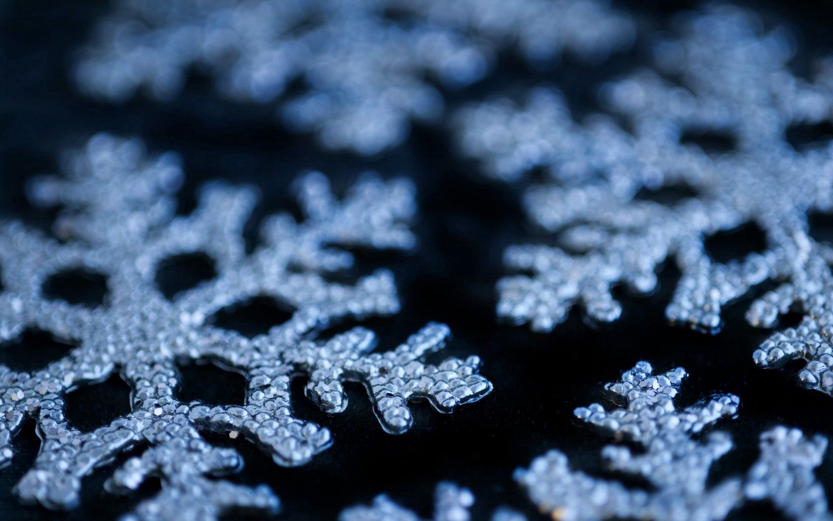 winter, new year, snowflakes, macro, christmas