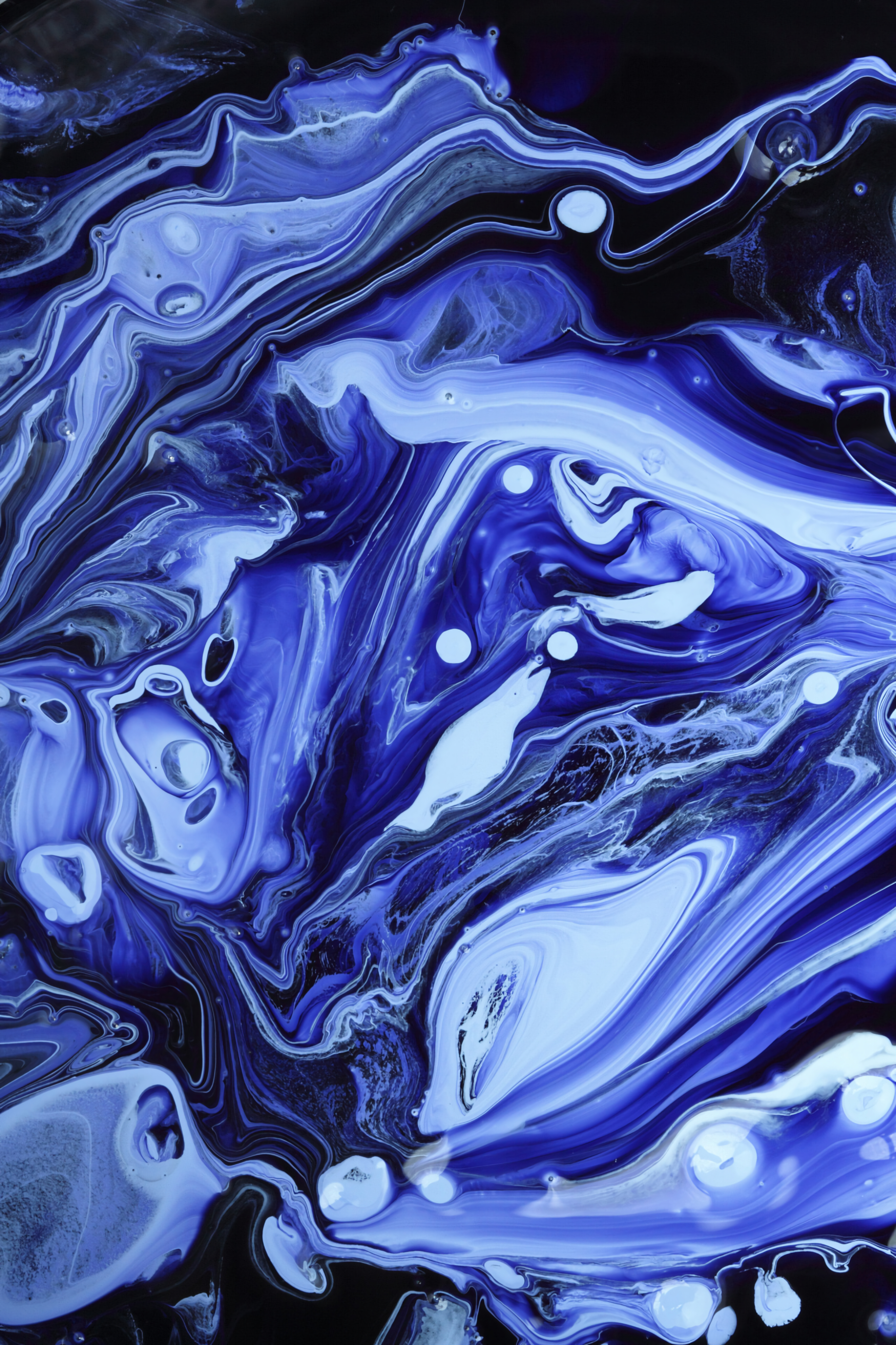 Download mobile wallpaper Liquid, Divorces, Stains, Chaotic, Spots, Paint, Abstract for free.