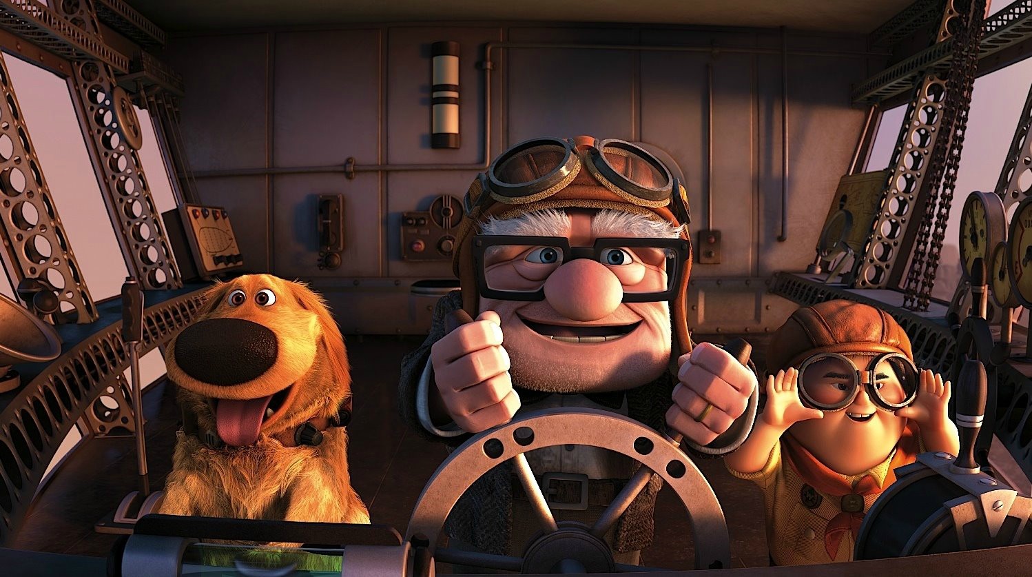 movie, up, carl fredricksen, dug (up), russell (up) wallpapers for tablet