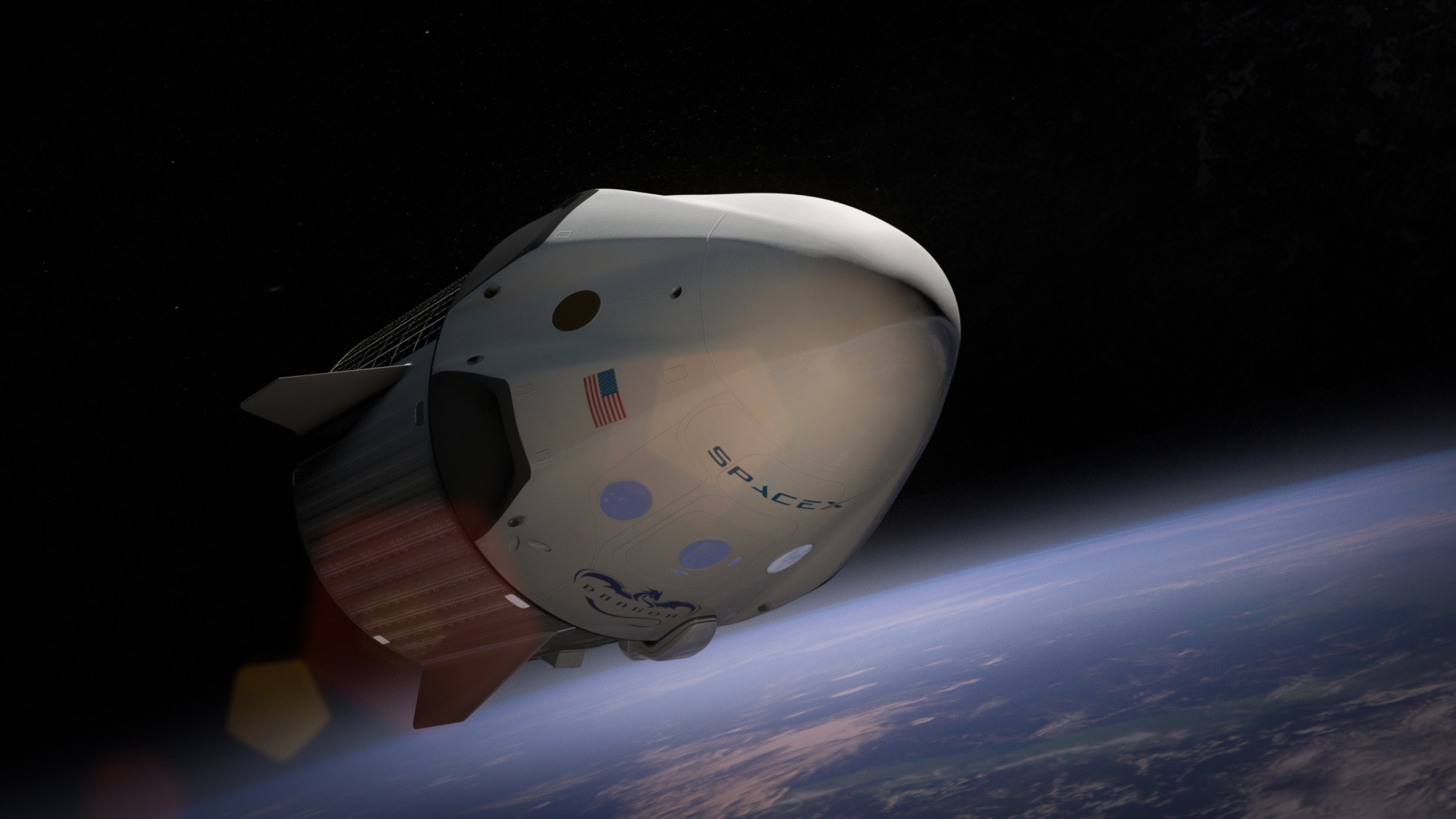 cargo dragon (spacex), technology, spacex HD wallpaper