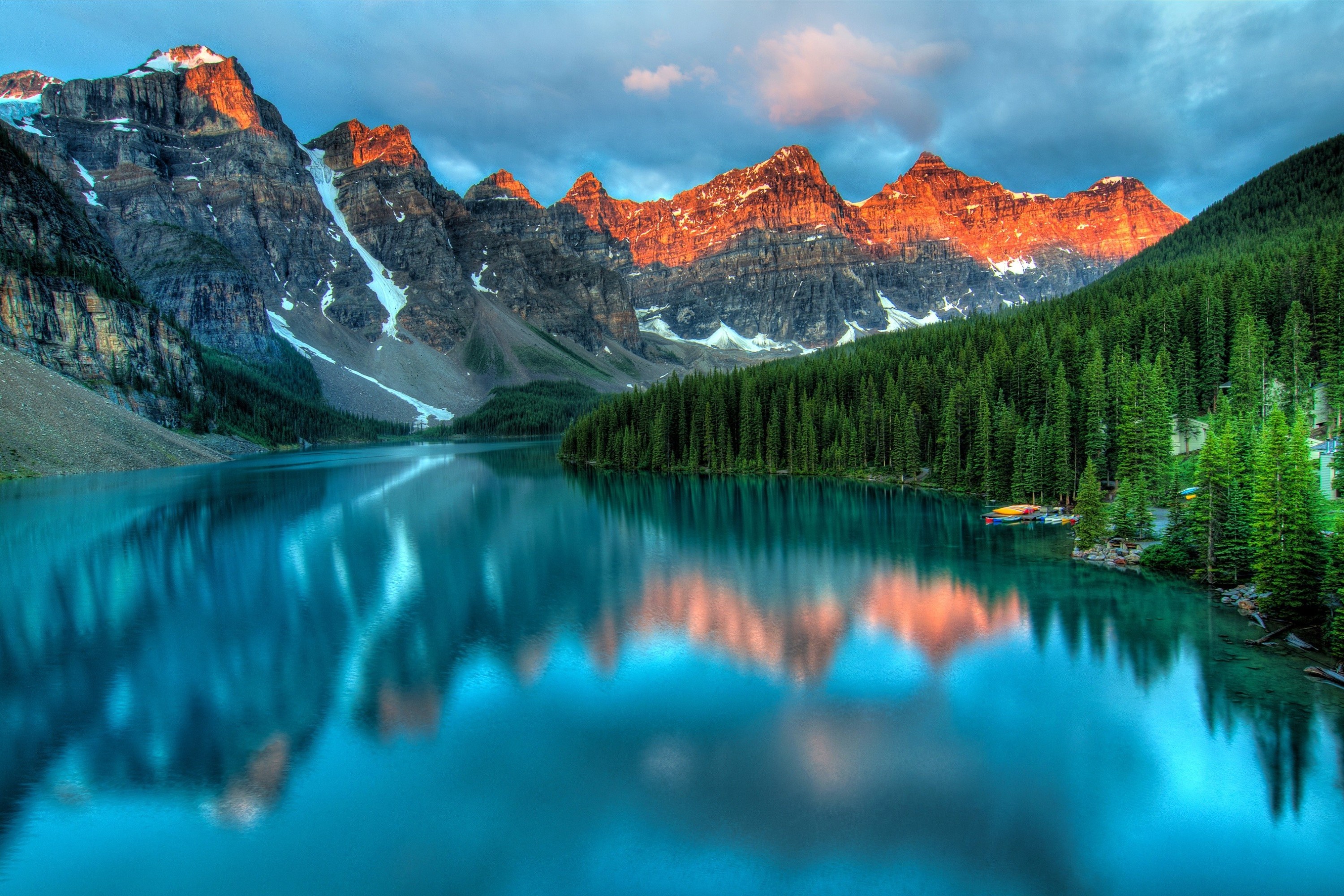 342517画像をダウンロード地球, モレーン湖, アルバータ州, バンフ国立公園, カナダ, 湖, 山-壁紙とスクリーンセーバーを無料で