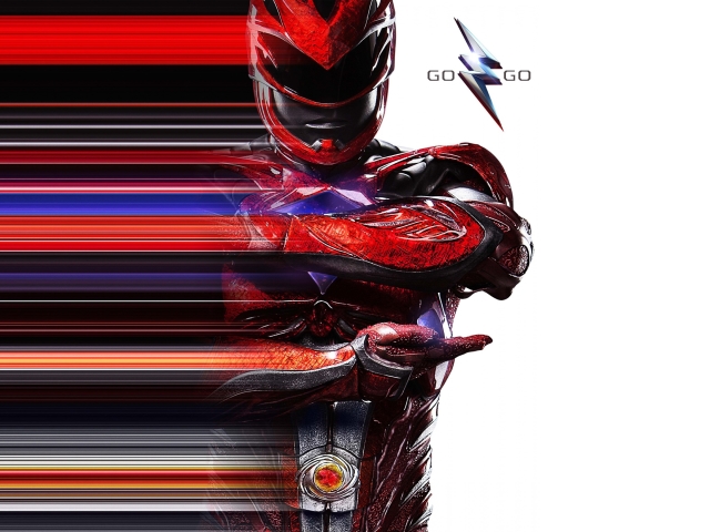 movie, power rangers (2017), power rangers, red ranger Panoramic Wallpaper