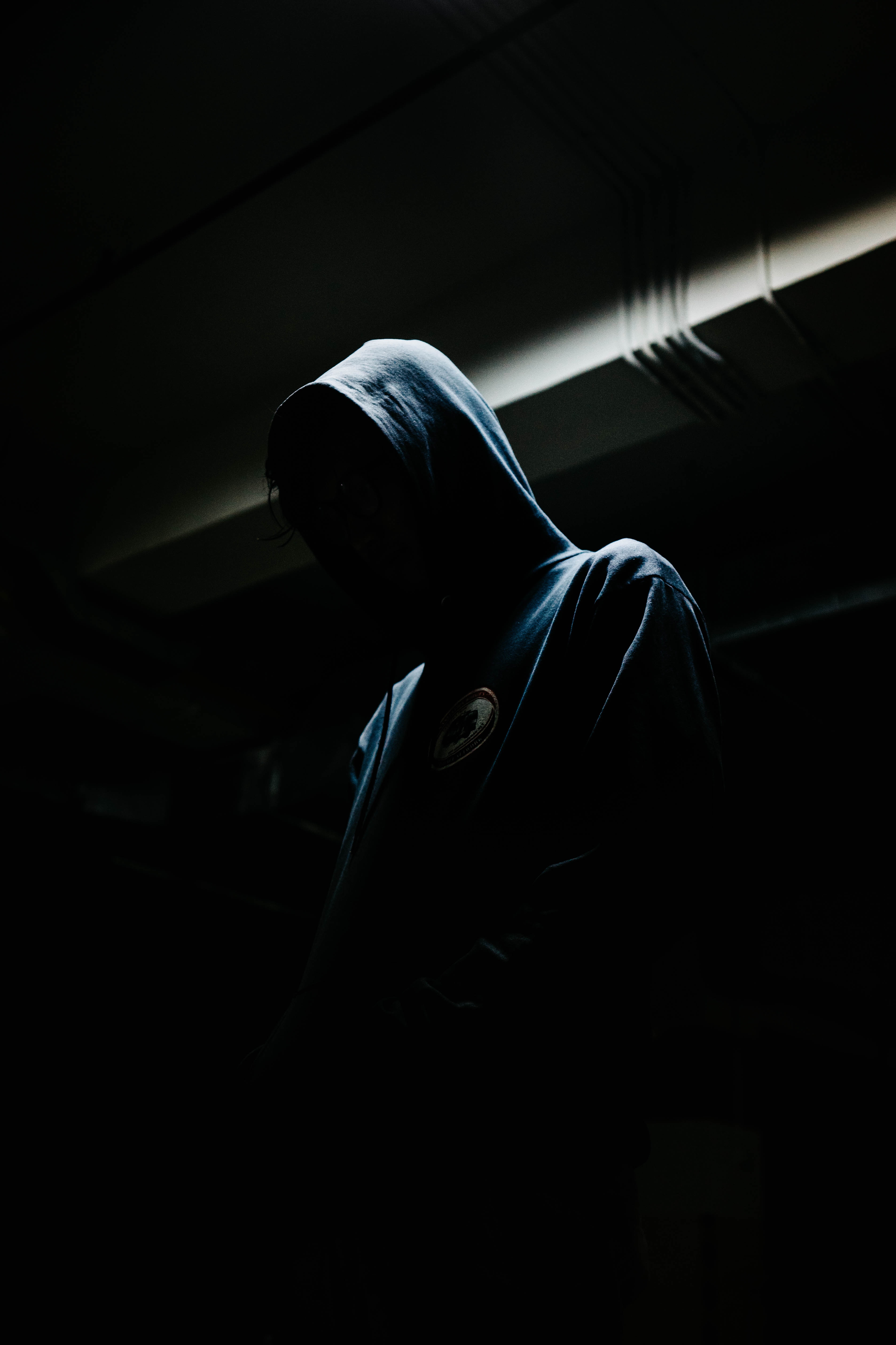 human, hood, person, dark, darkness download HD wallpaper