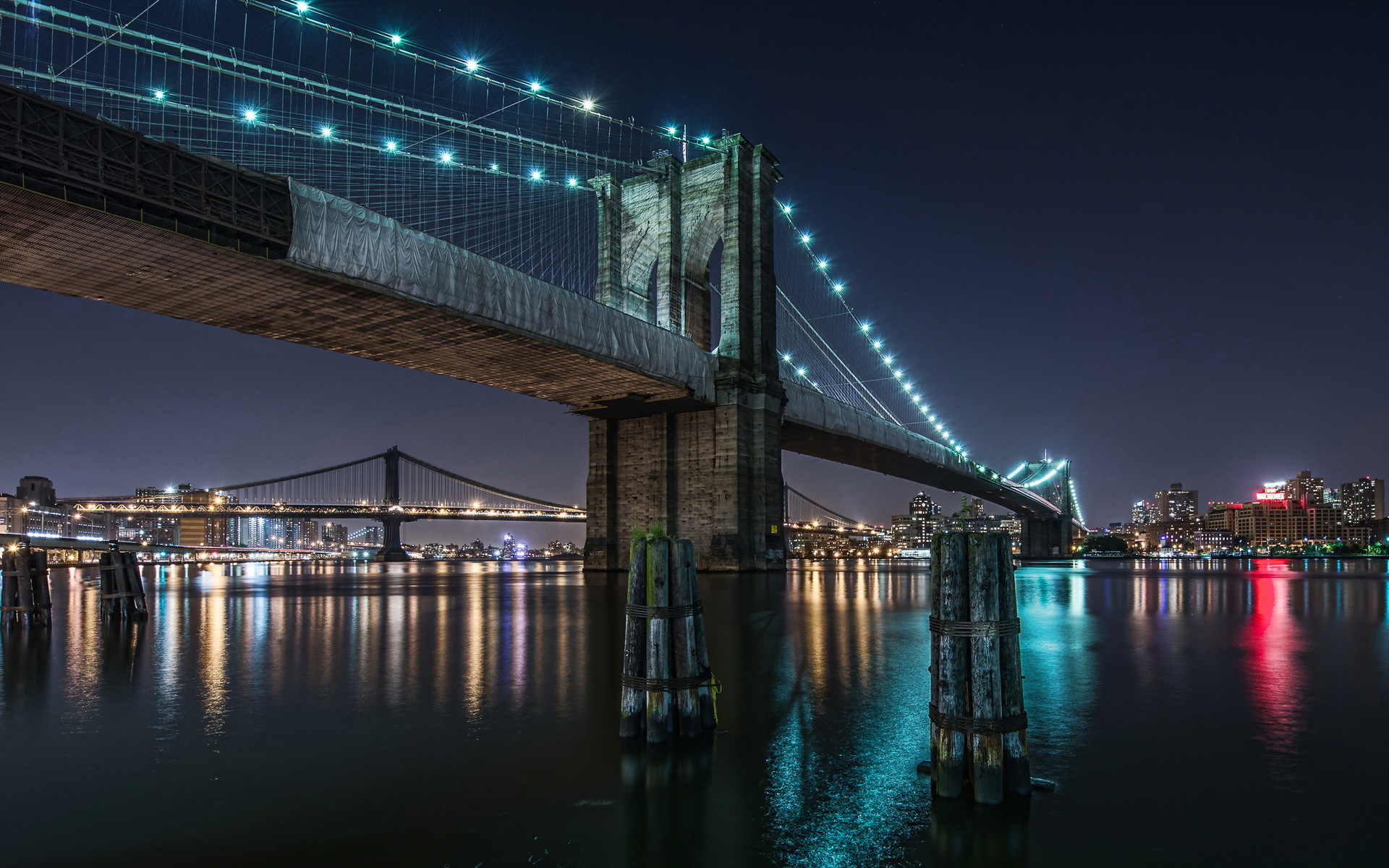 man made, brooklyn bridge, new york, bridges lock screen backgrounds