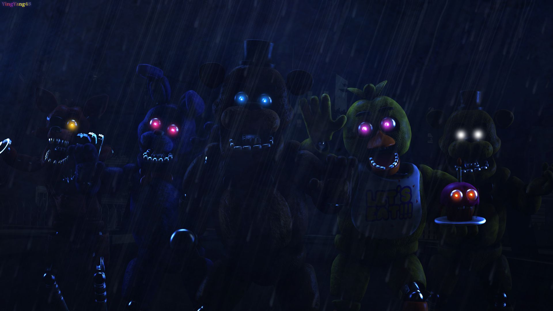 five nights at freddy's, video game Smartphone Background