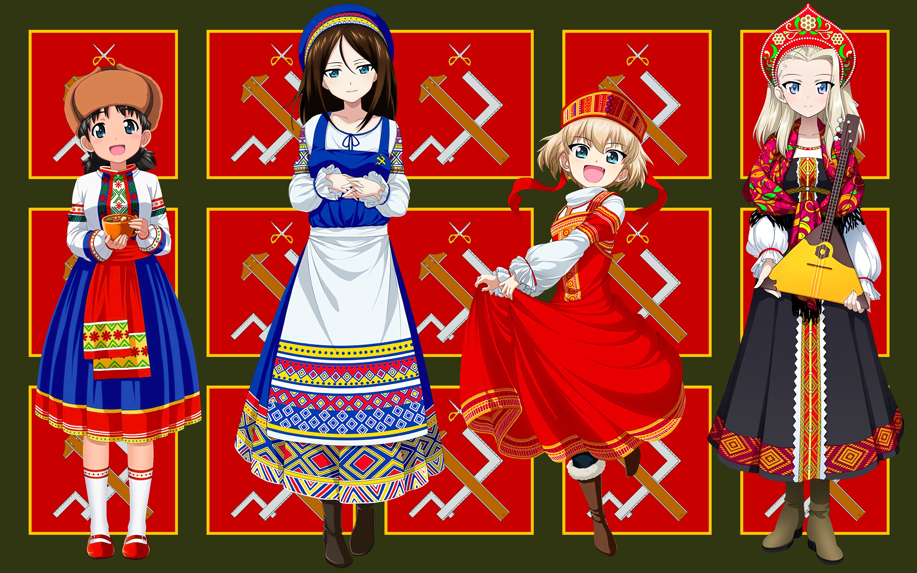 Русские в стиле аниме