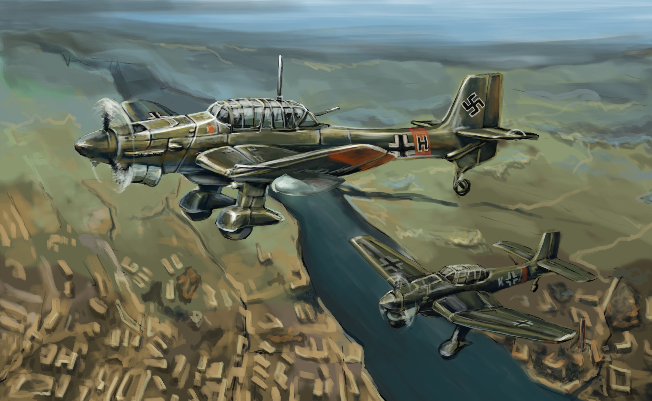 military, junkers ju 87, aircraft, bomber, bombers Phone Background