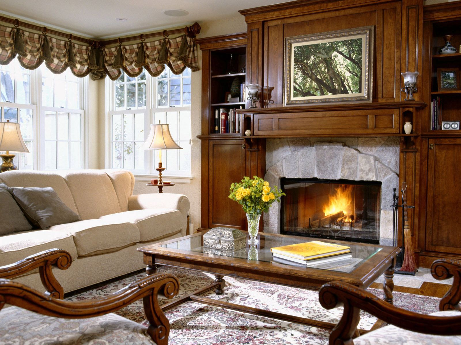 sofa, interior, miscellanea, miscellaneous, table, furniture, fireplace, cupboard HD wallpaper