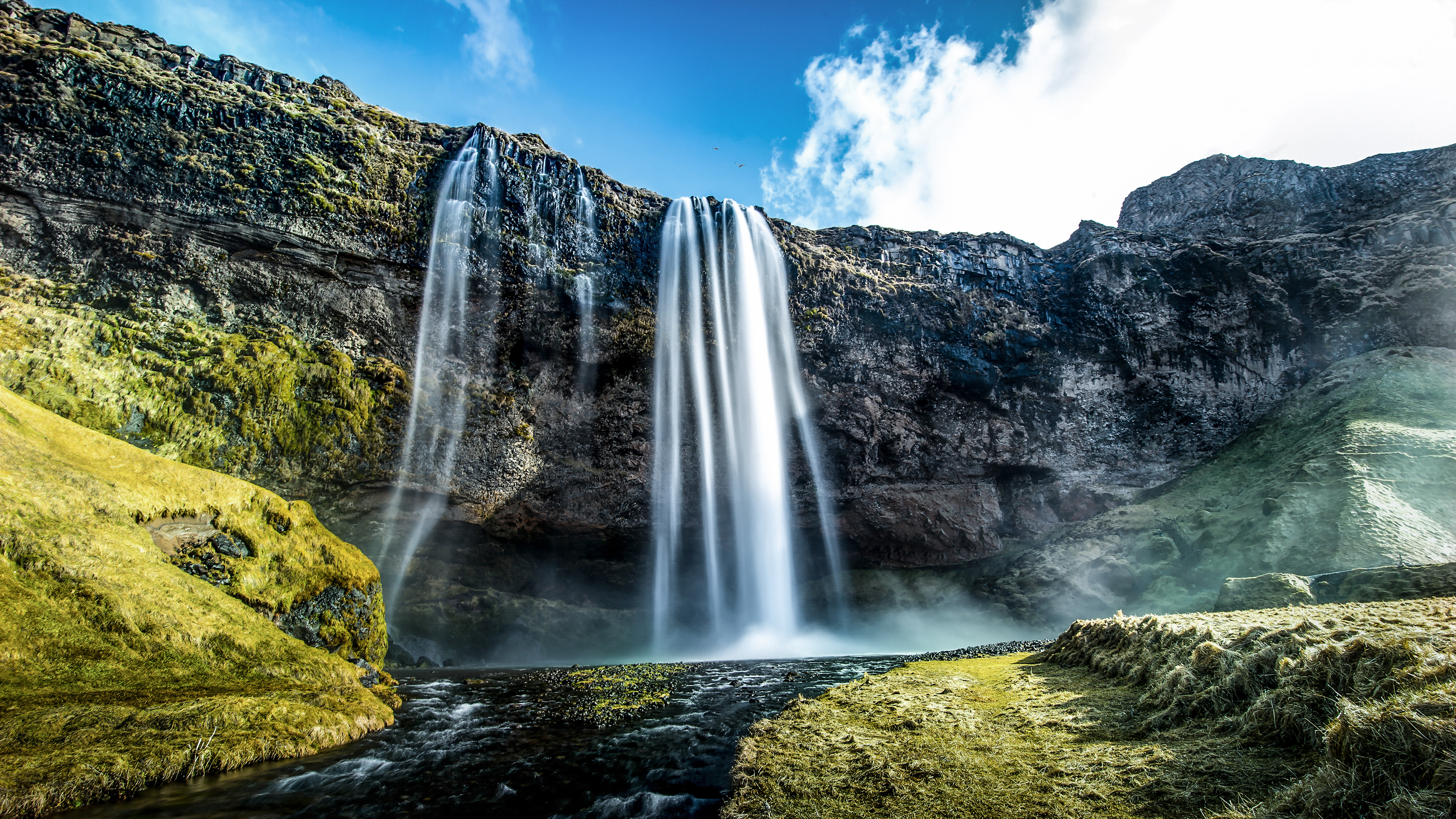 474266 скачать обои водопады, земля/природа, сельяландсфосс, водопад - заставки и картинки бесплатно