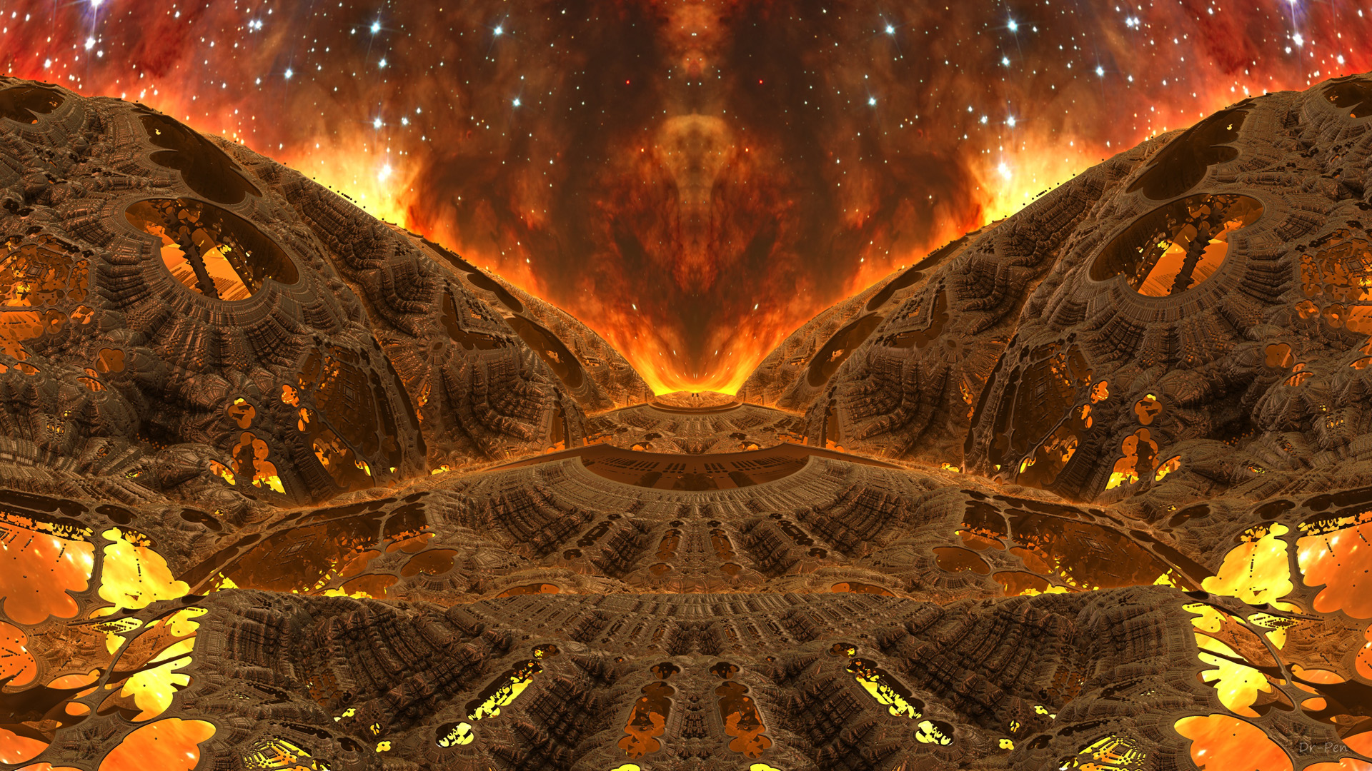 Free download wallpaper Abstract, Fire, Flame, 3D, Fractal, Space, Sci Fi, Cgi, Mandelbulb 3D on your PC desktop