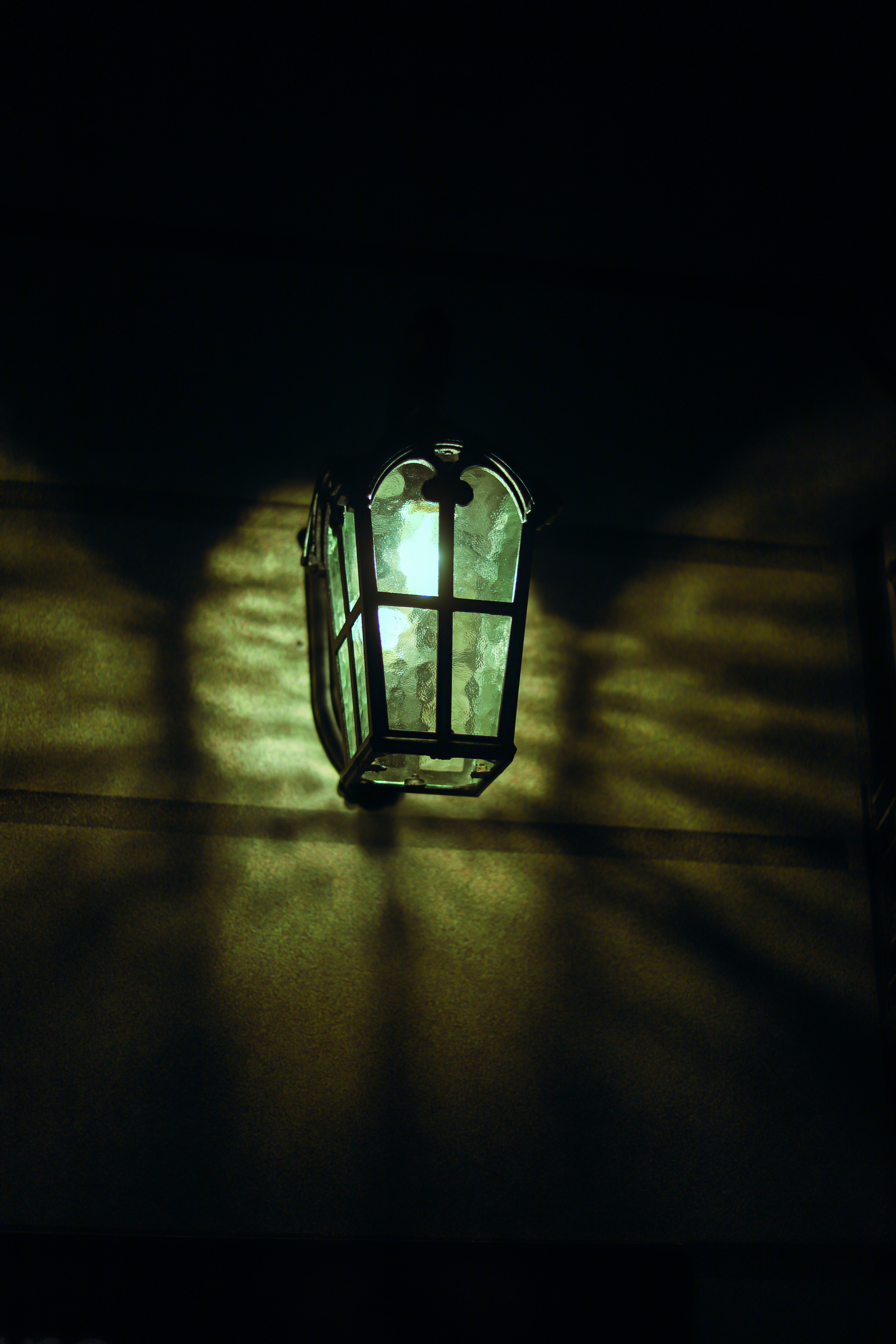 lantern, night, dark, shine, light, lamp, illumination, lighting