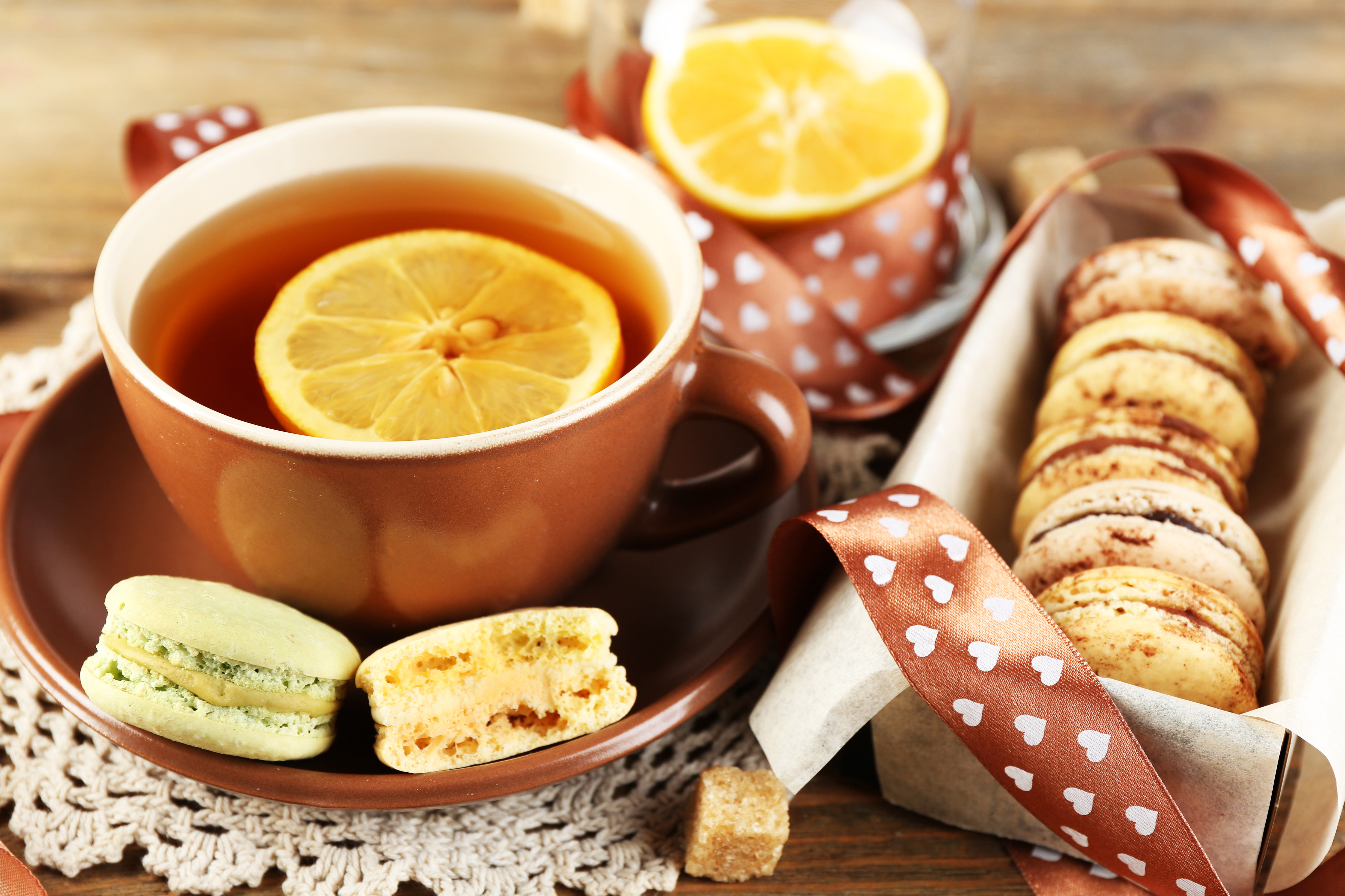 Фото с добрым утром чай с лимоном