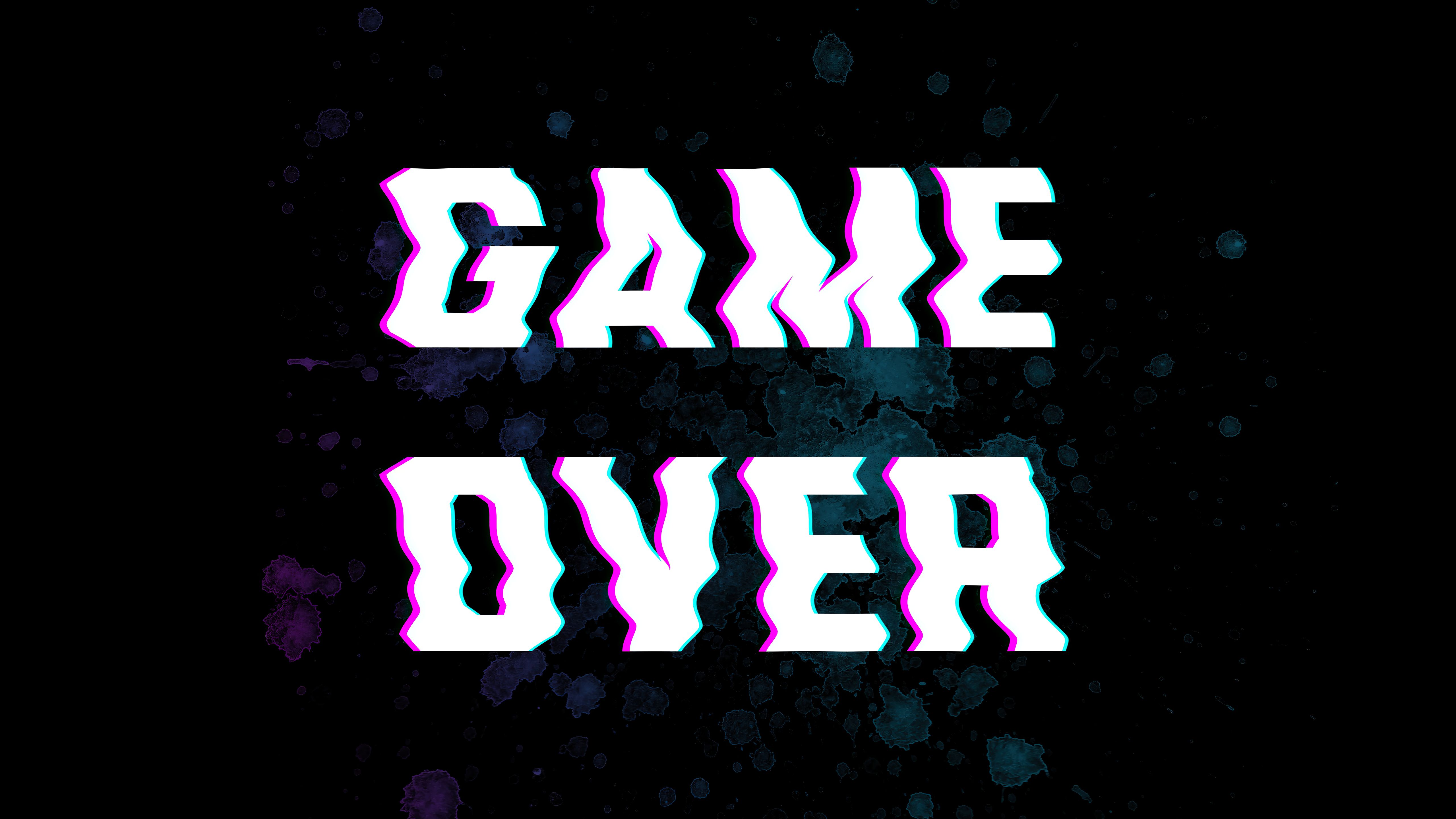 video game, game over UHD