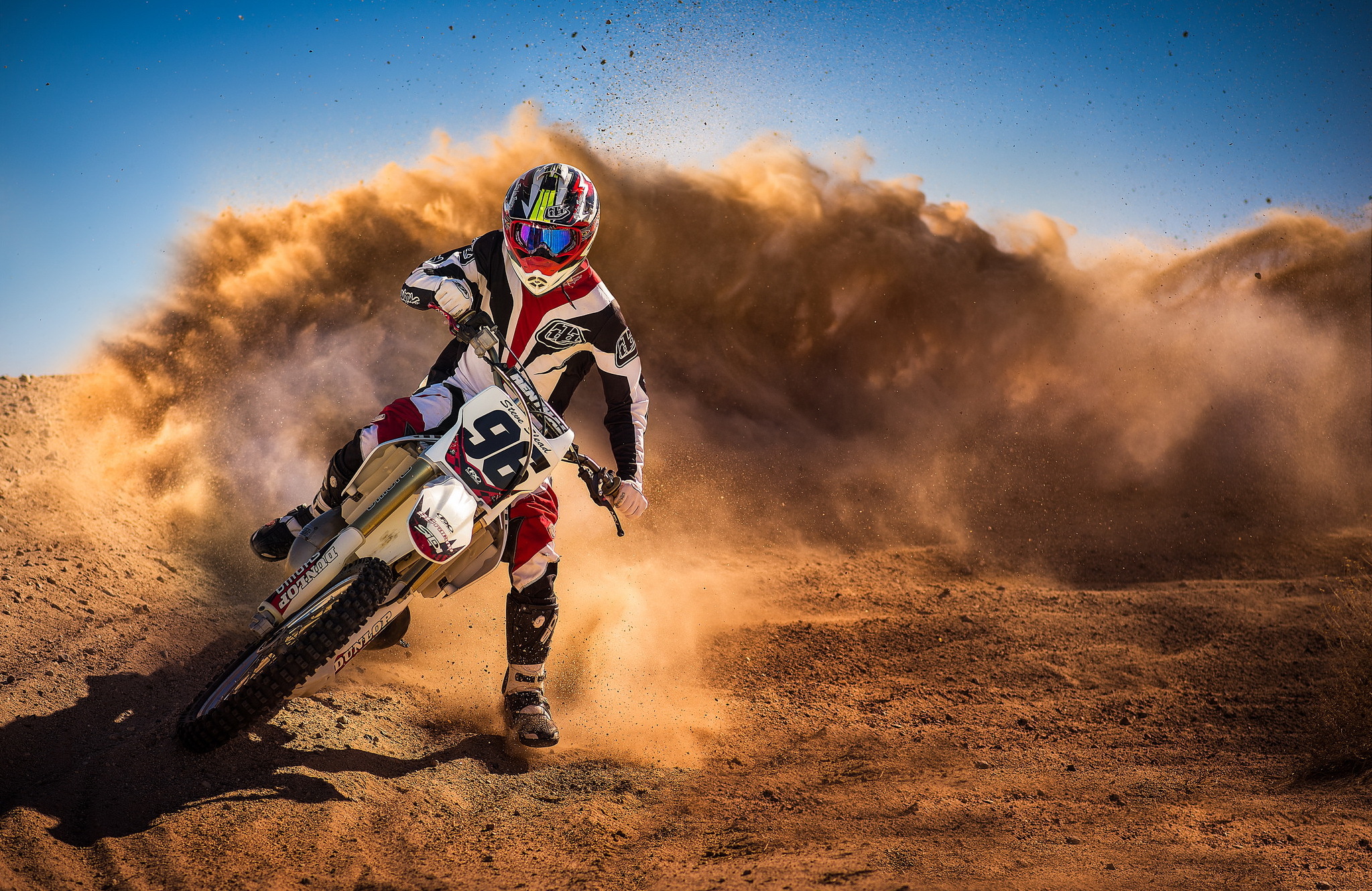 dust, motorcycles, race, sports, motorcyclist, motorcycle