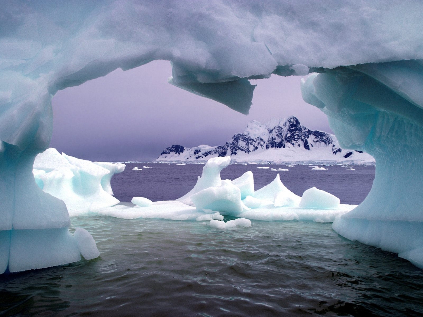 34012 descargar imagen paisaje, mar, icebergs, azul: fondos de pantalla y protectores de pantalla gratis